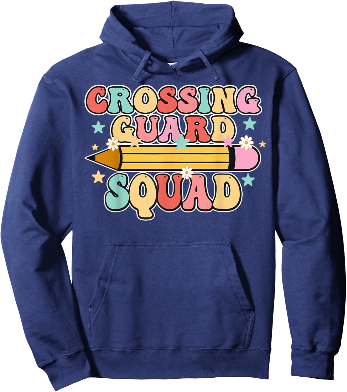 School Crossing Guard Retro Back to School Cool Appreciation Hoodie - Hoodie | Navy