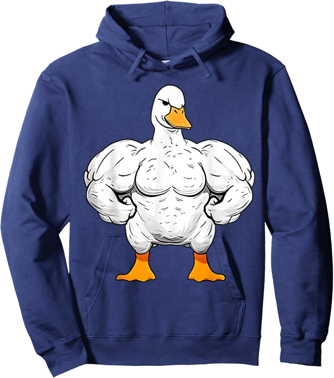 Strong Duck Gym Outfits Gym Lover Quackin Duck Weightlifting Hoodie - Hoodie | Navy