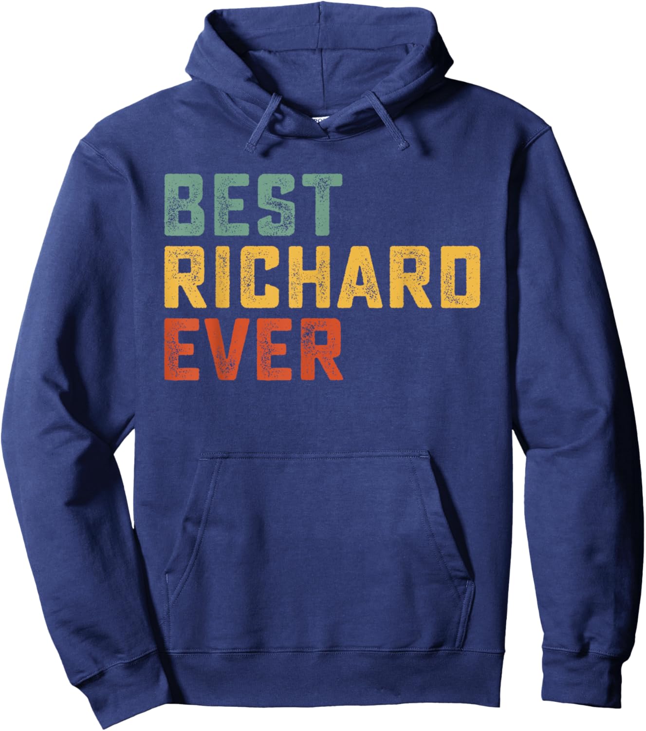 Best Richard Ever Retro Personalized First Name Richard Hoodie - Hoodie | Navy
