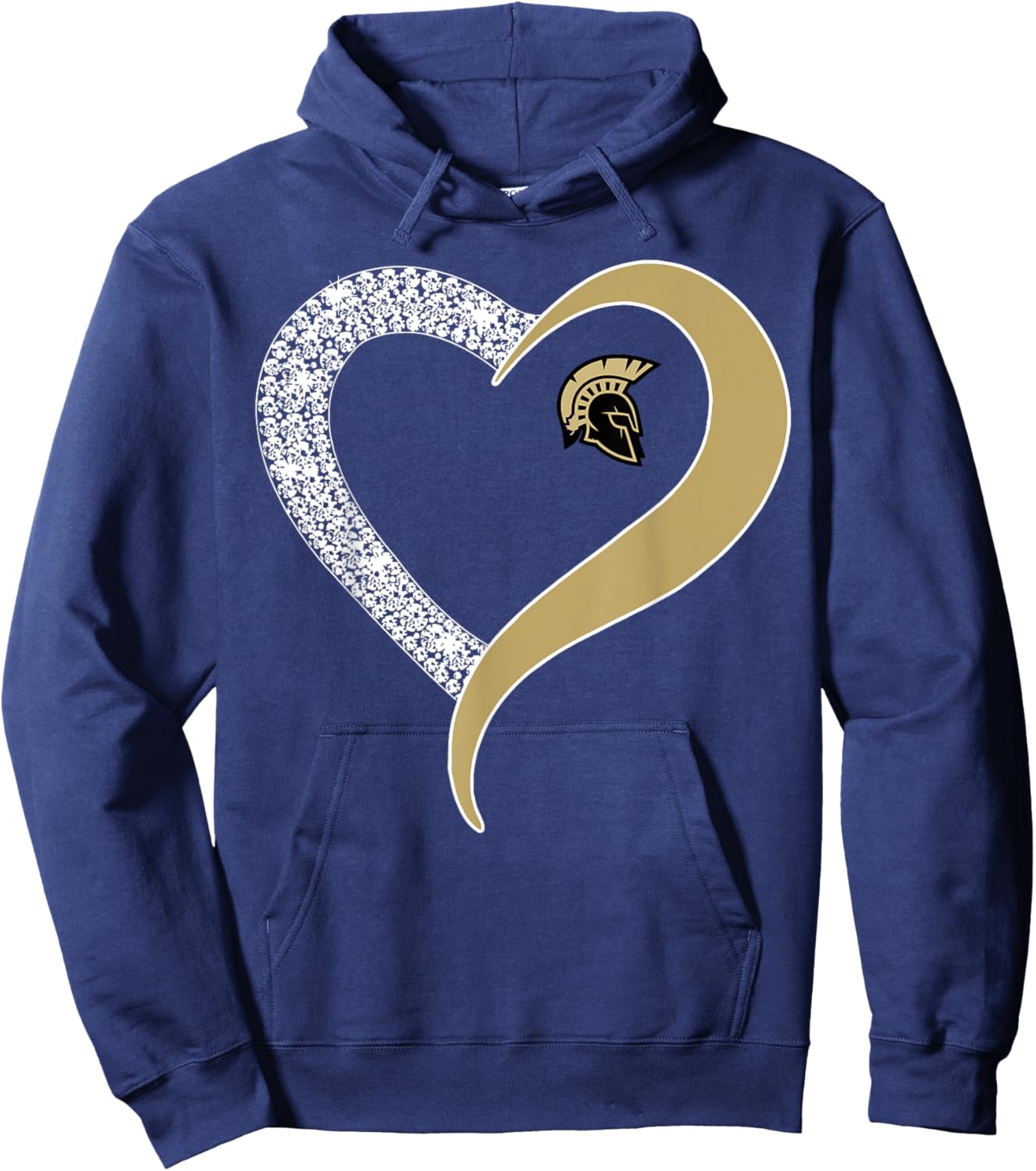 Sycamore Spartans Logo Diamond Heart HS Hoodie - Hoodie | Navy