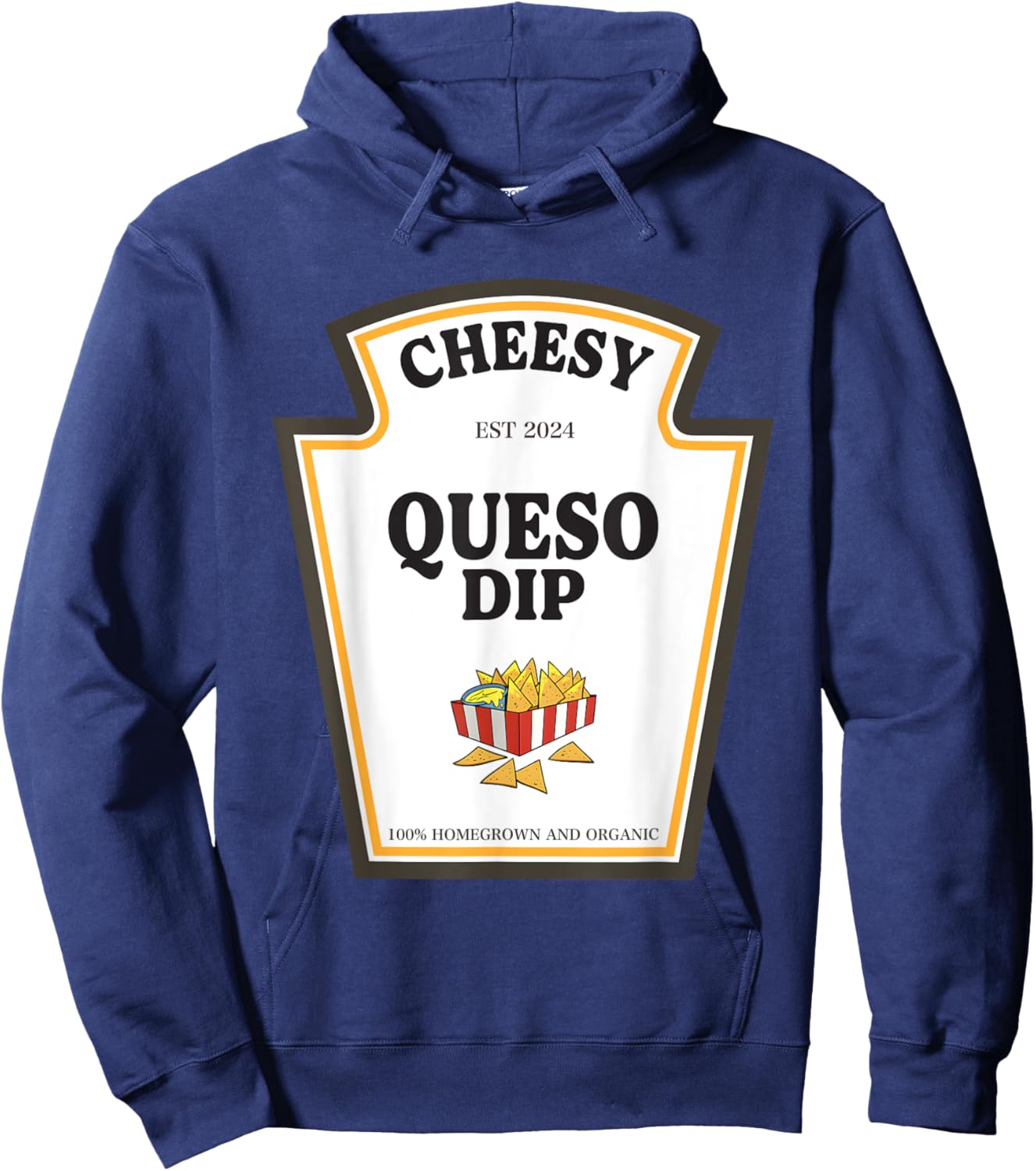 Delicious Cheesy Queso Dip Condiment Costume Party Matching Hoodie - Hoodie | Navy