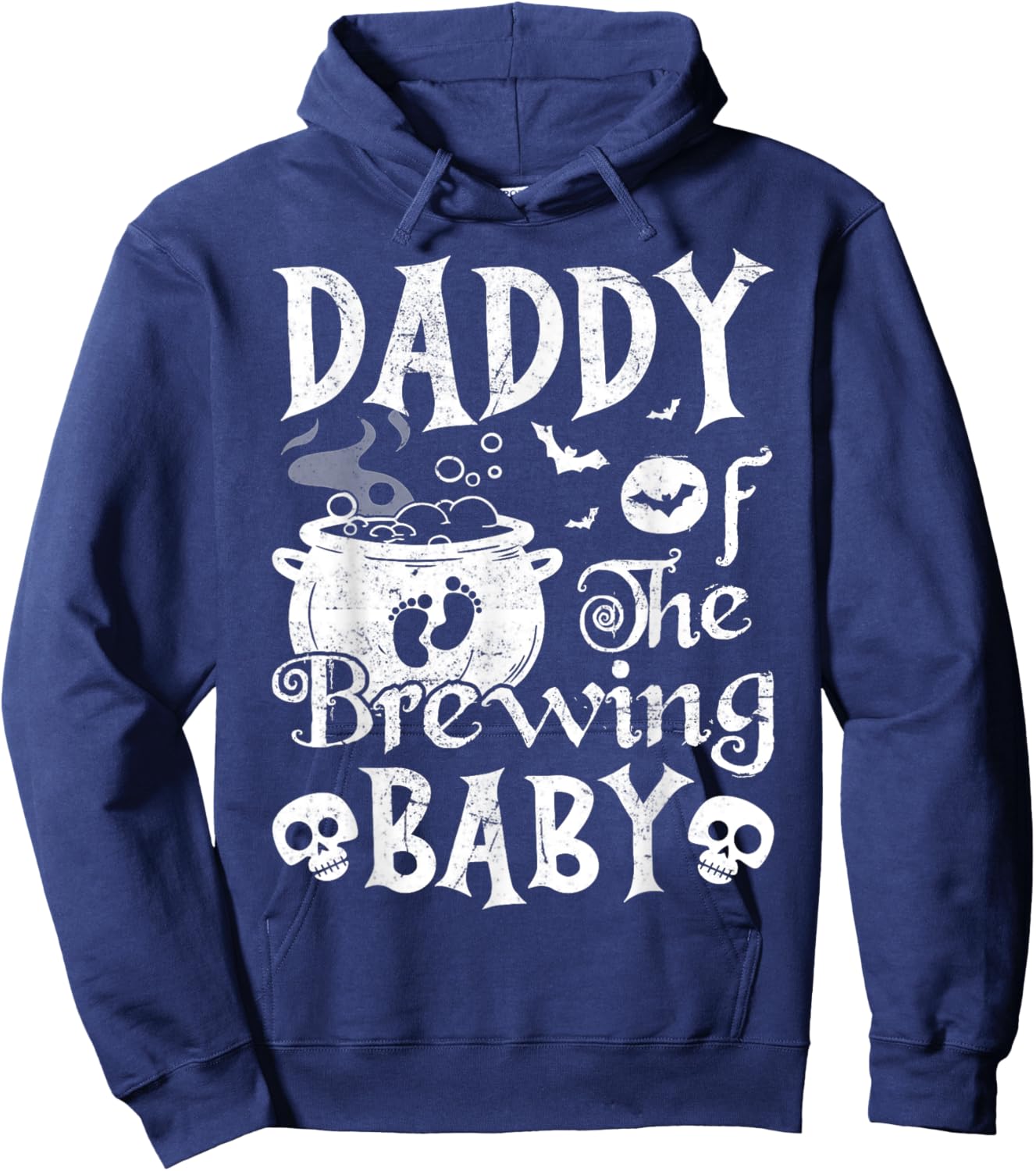 Pregnancy Announcement Daddy of the Brewing Baby Halloween Hoodie - Hoodie | Navy