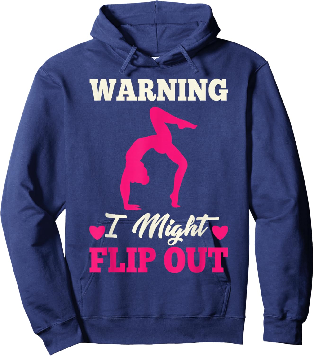 Funny Gymnastics Gift Gymnast Accessories & Stuff Cute Gymnastics Art For Girls Kids Women Tumbling Gymnast Hoodie - Hoodie | Navy