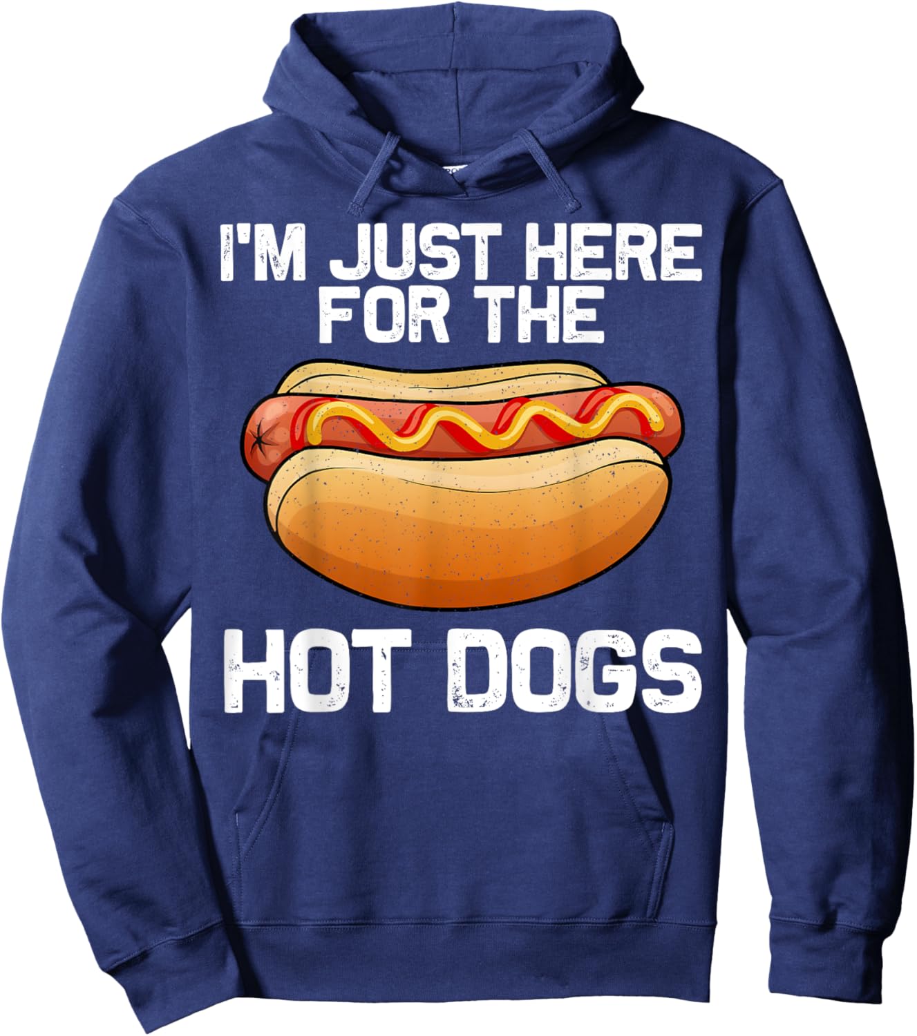 Funny Hot Dog Art Women Kids Hot Dog Stand Hot Dog Hoodie - Hoodie | Navy