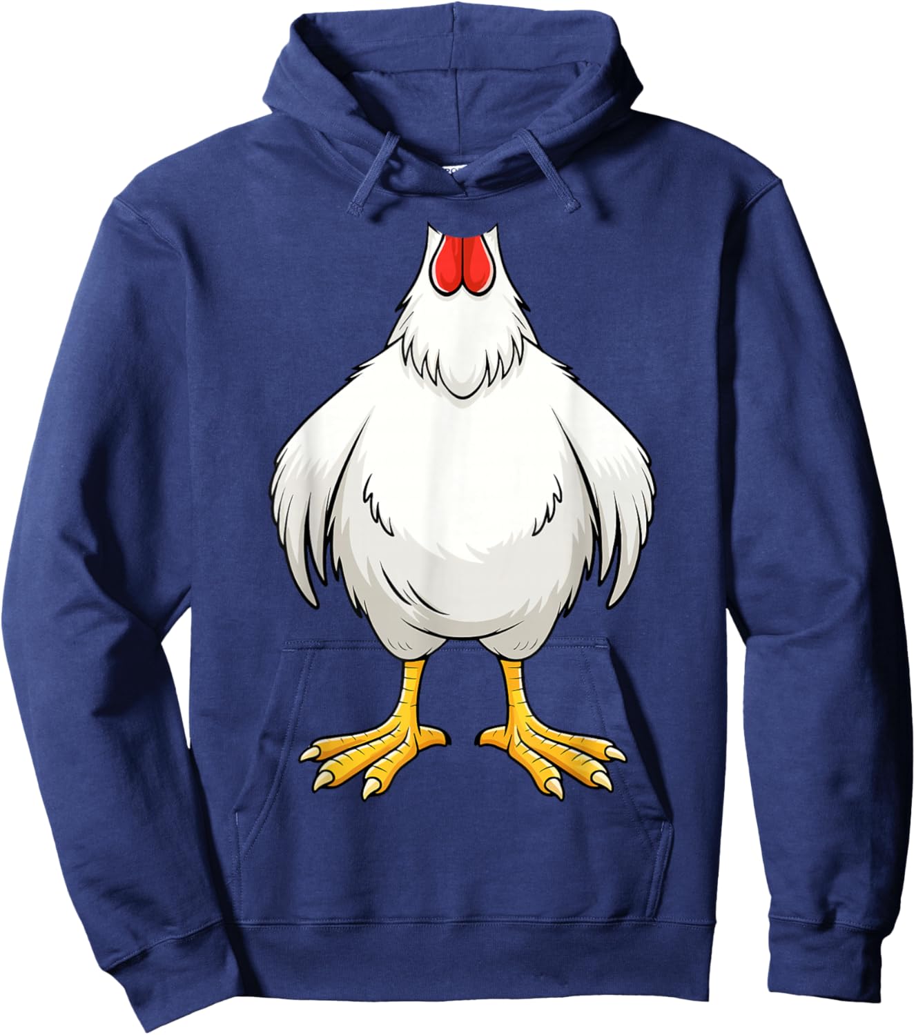 Chicken Shirt Adult Kids Men Women Chicken Hen Body Costume Hoodie - Hoodie | Navy
