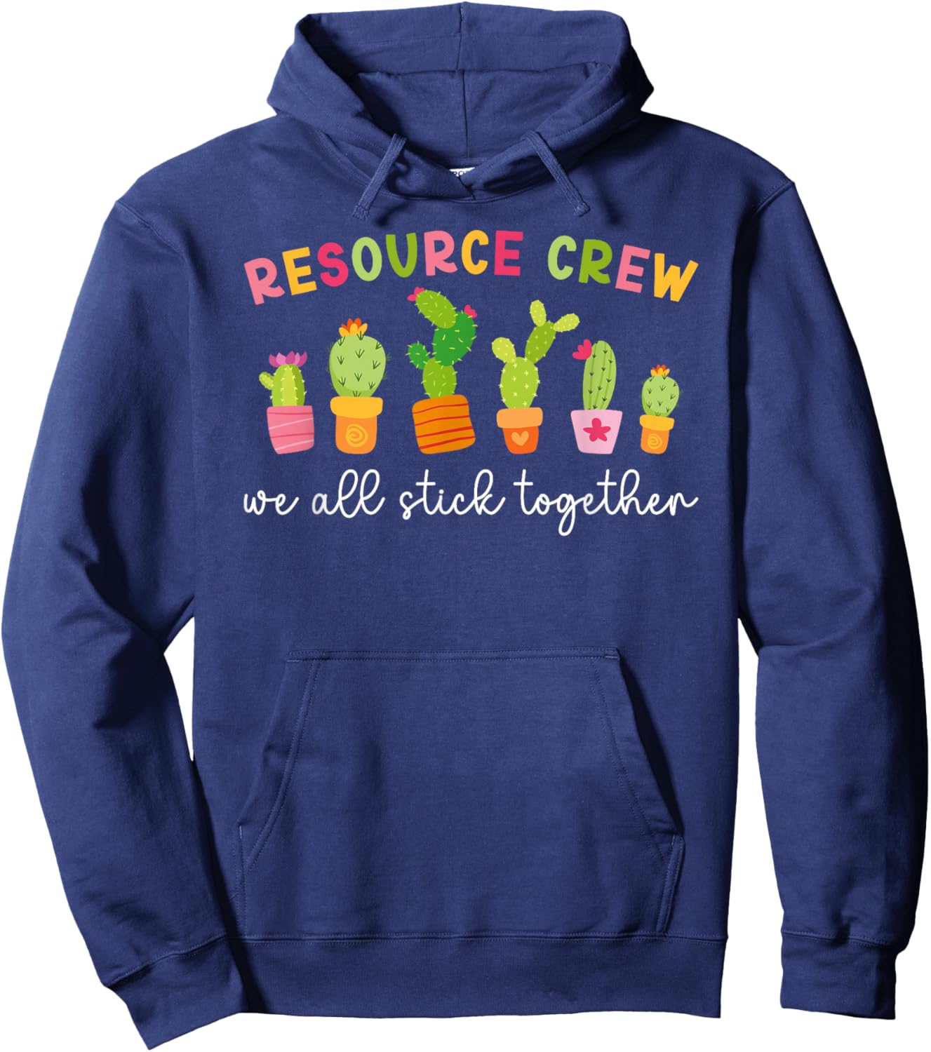 Resource Crew Funny Resource Teacher Squad Resource Team Hoodie - Hoodie | Navy