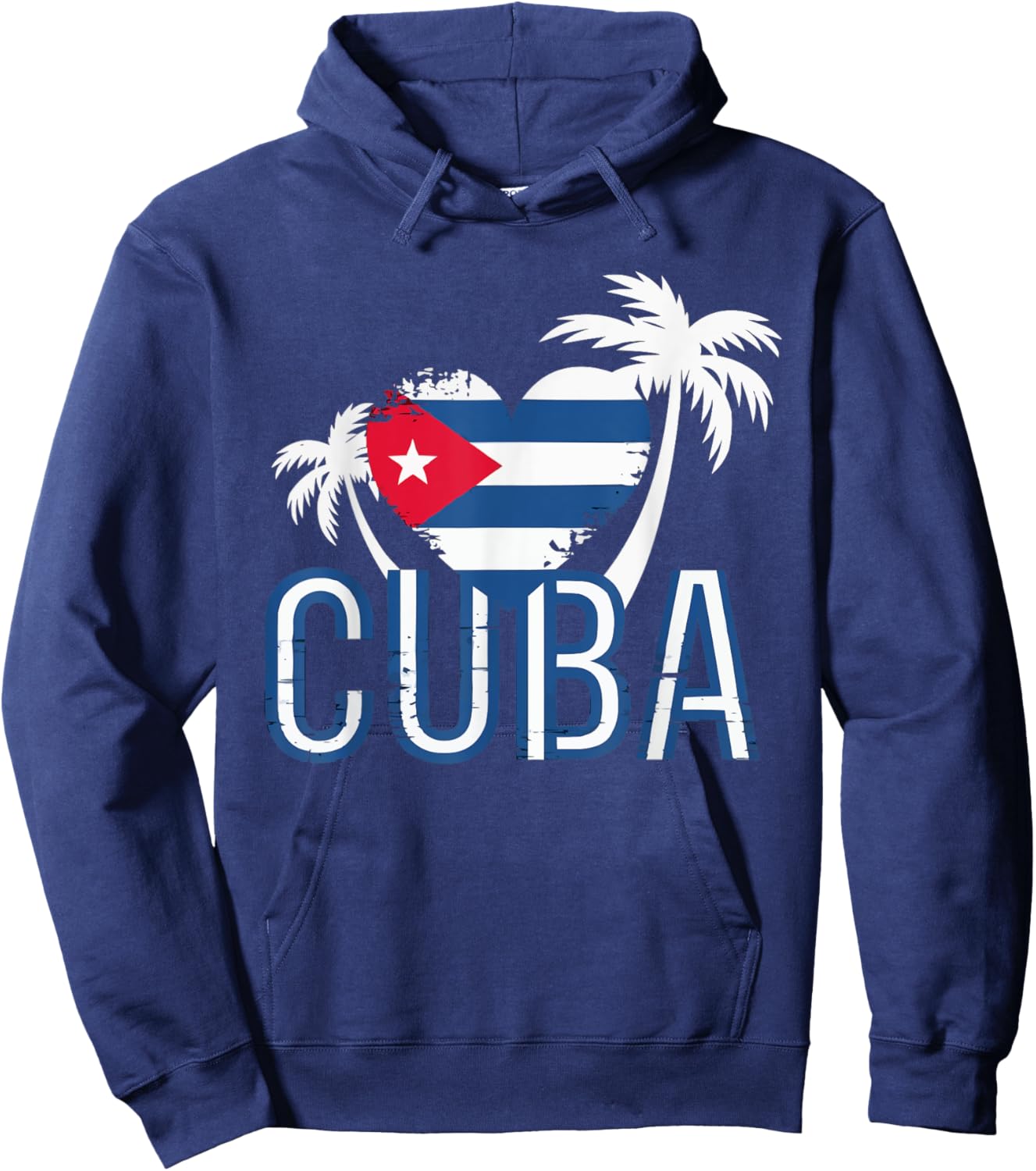 Cubanita I Love Cuba Cuban Pride Cuban Women Cuban Flag Hoodie - Hoodie | Navy