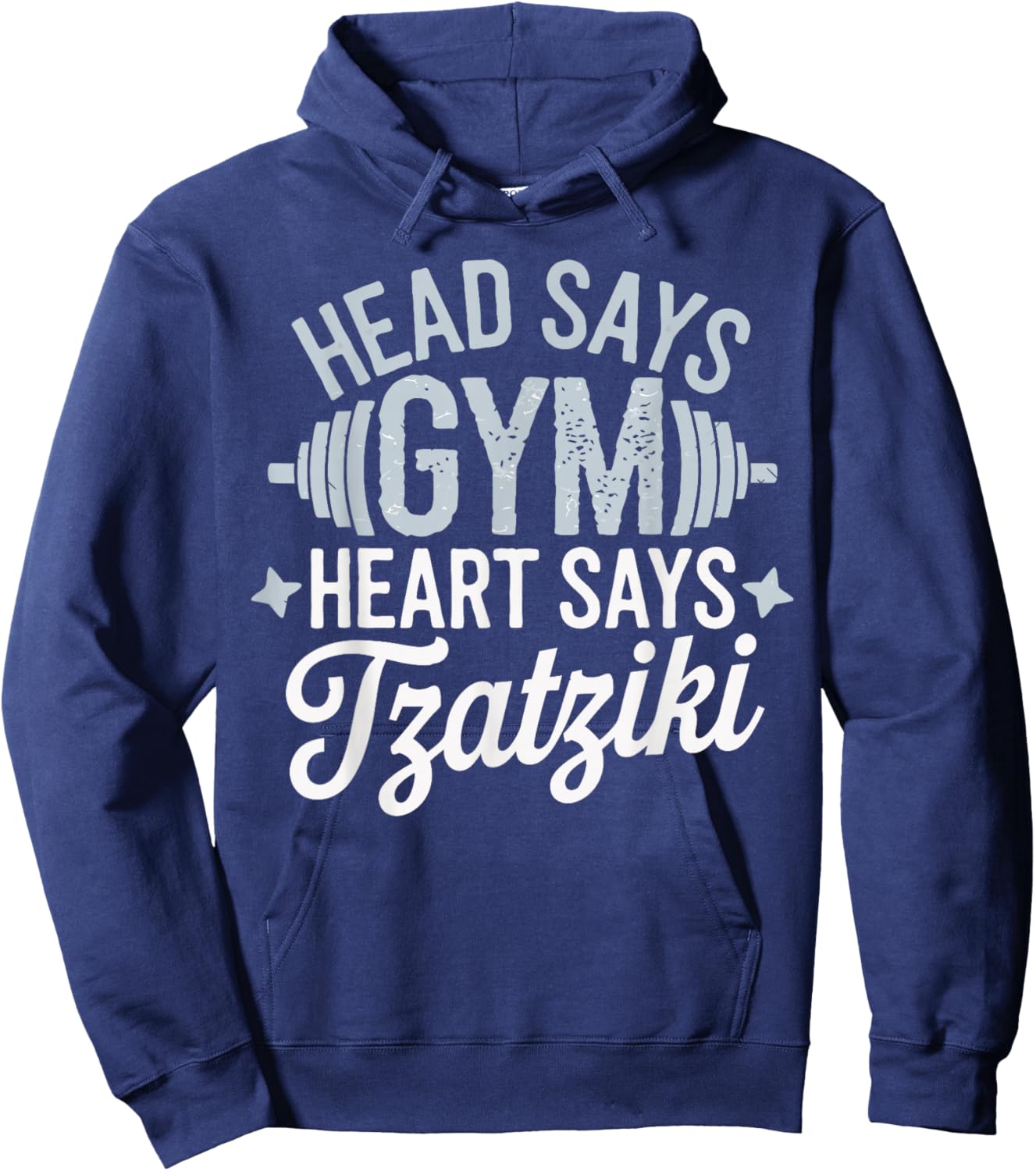 Funny Tzatziki Lover My Heart Says Tzatziki Hoodie - Hoodie | Navy