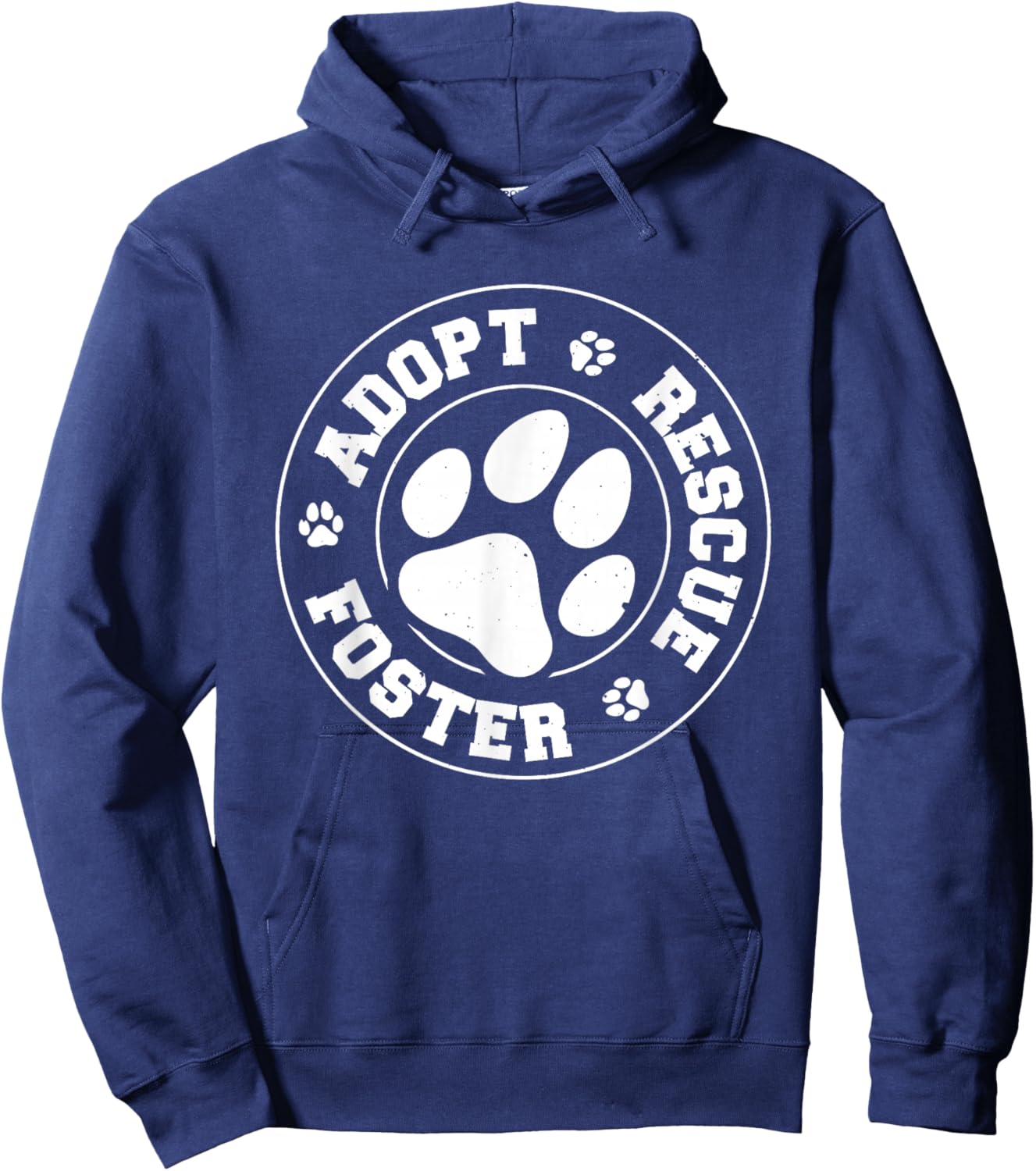 Adopt Rescue Foster Hoodie - Hoodie | Navy