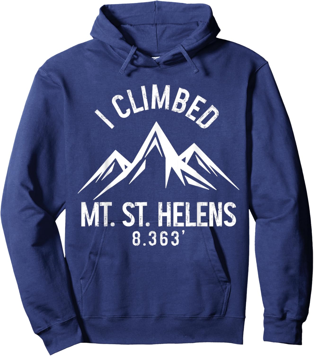 Mount St Helens Washington Mountain Climbing Summit Hiking Hoodie - Hoodie | Navy