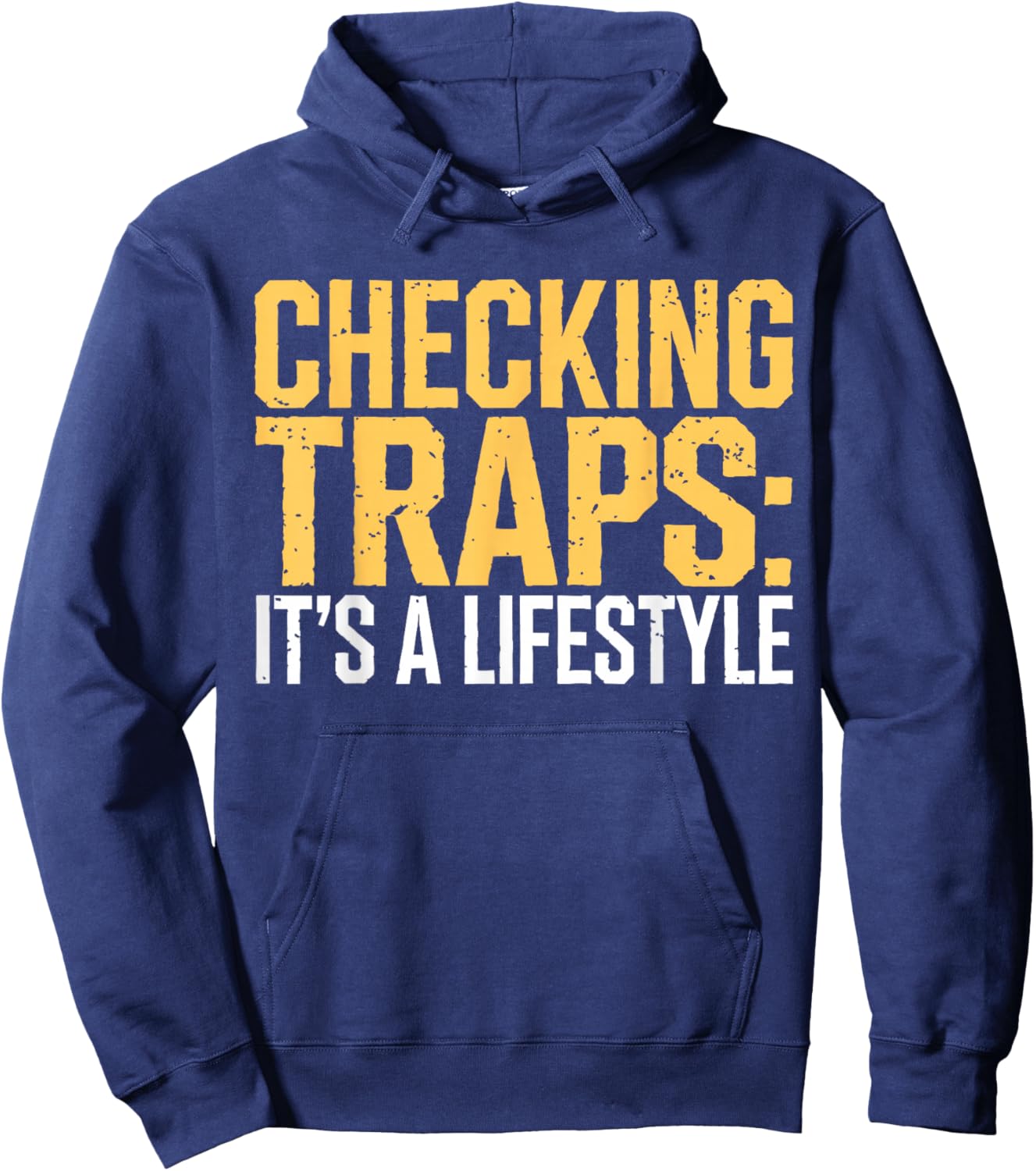Trapper Life Trap Checks Trapping Hoodie - Hoodie | Navy