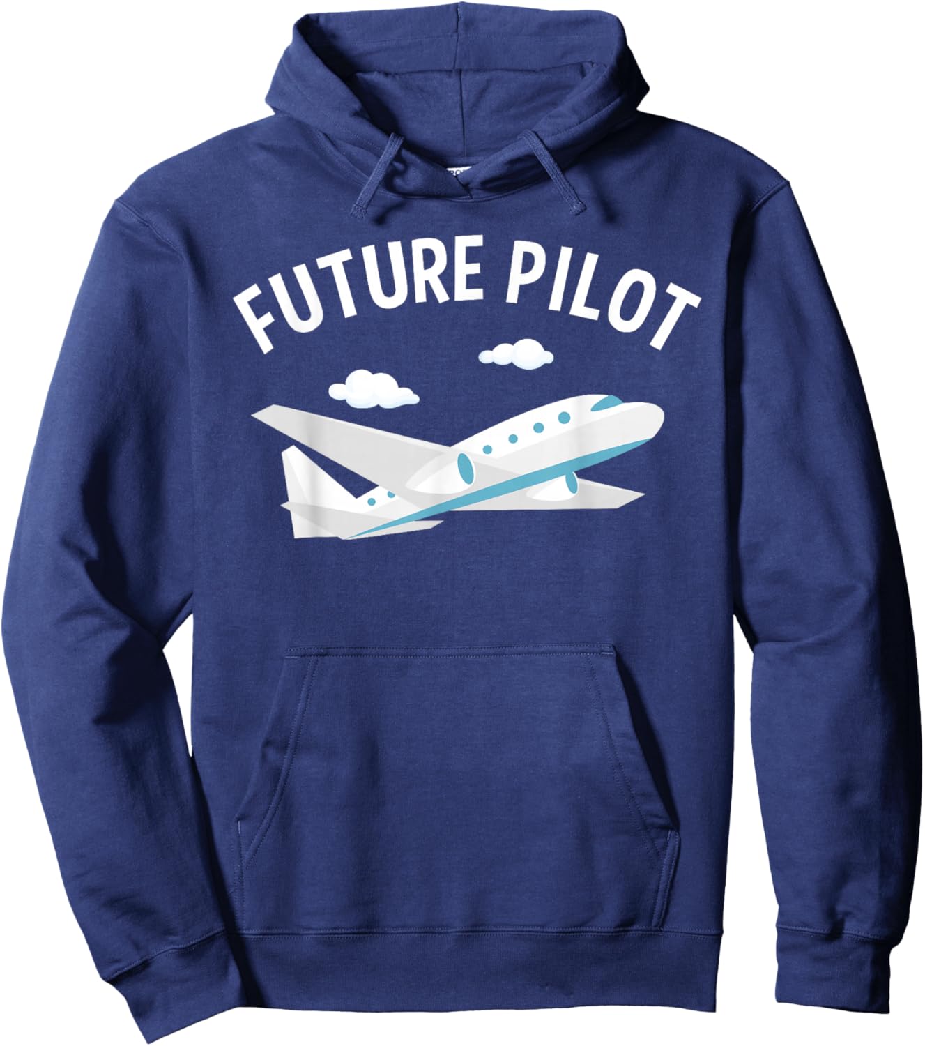 Future Pilot Art Women Kids Aviation Airplane Pilot Hoodie - Hoodie | Navy