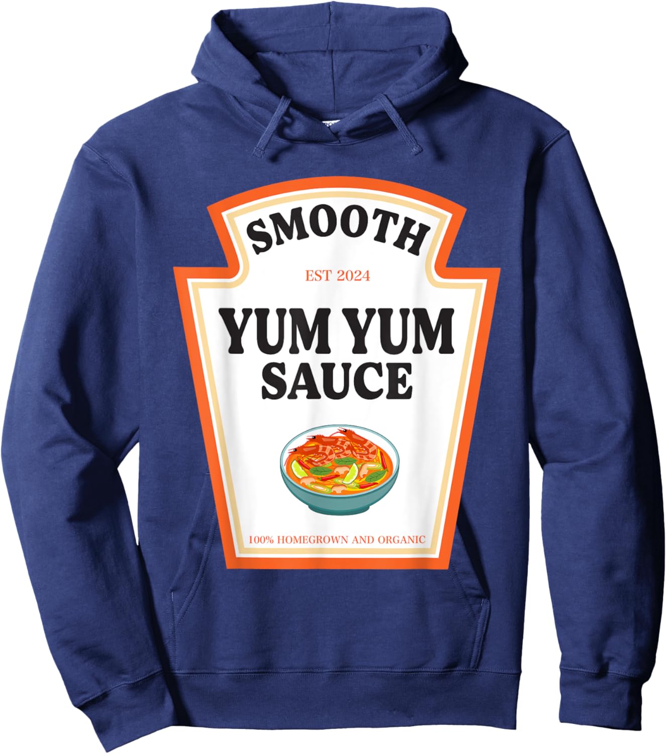 Smooth Yum Yum Sauce Condiment Costume Party Matching Hoodie - Hoodie | Navy
