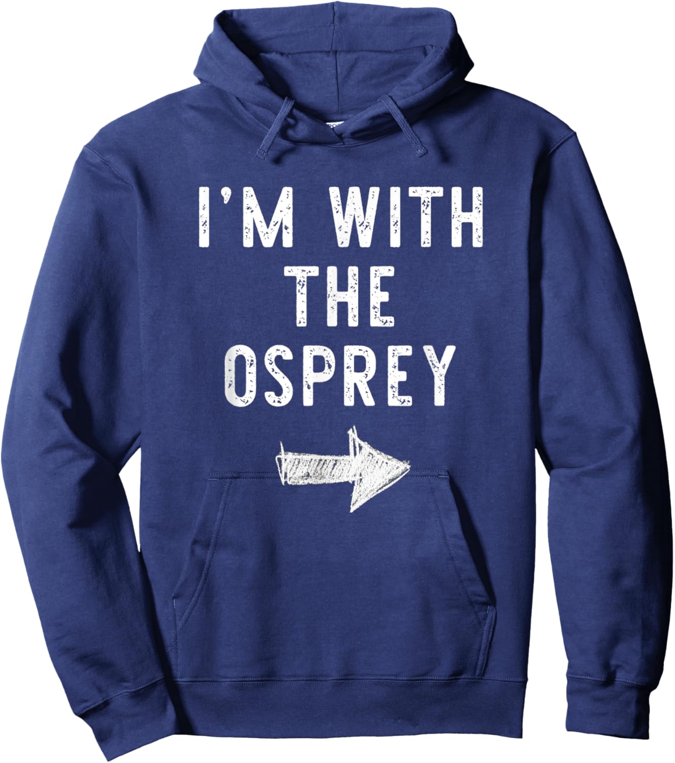 I'm With The Osprey Costume Halloween Matching Couple Hoodie - Hoodie | Navy