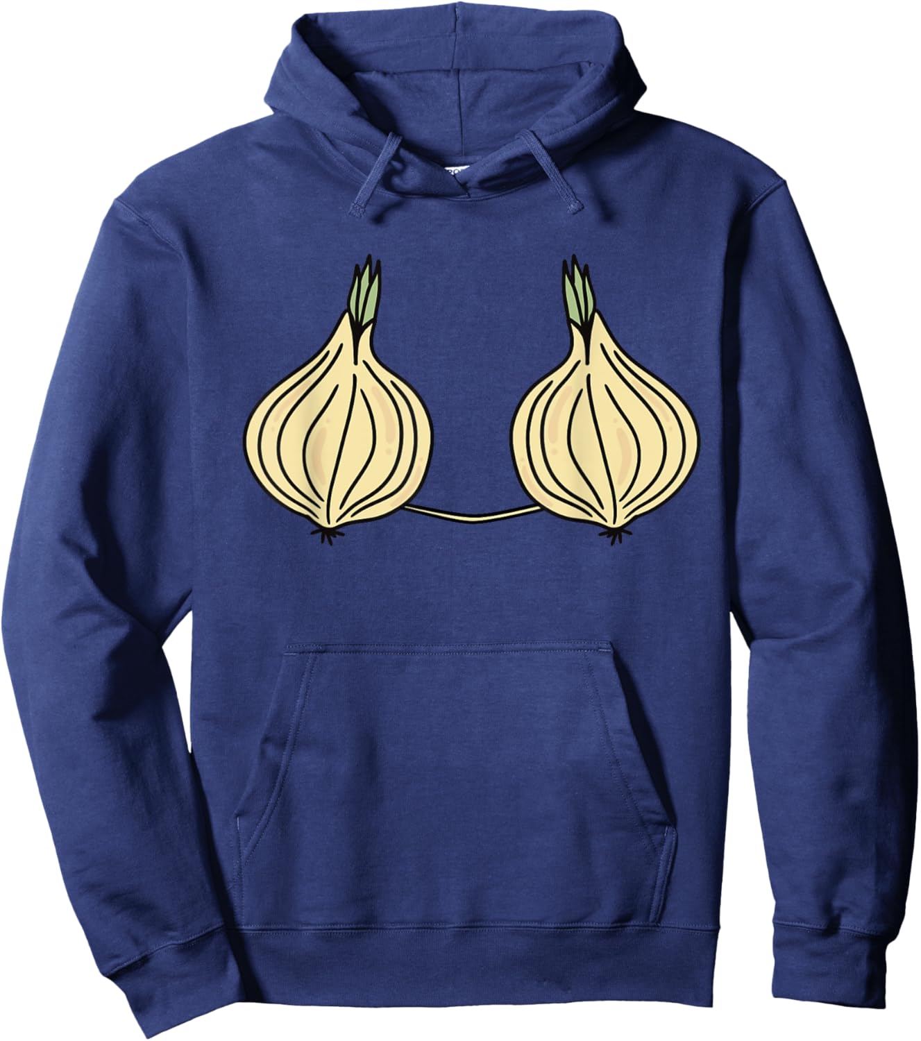 Onion Bra Costume Funny Field Vegetable Halloween Hoodie - Hoodie | Navy