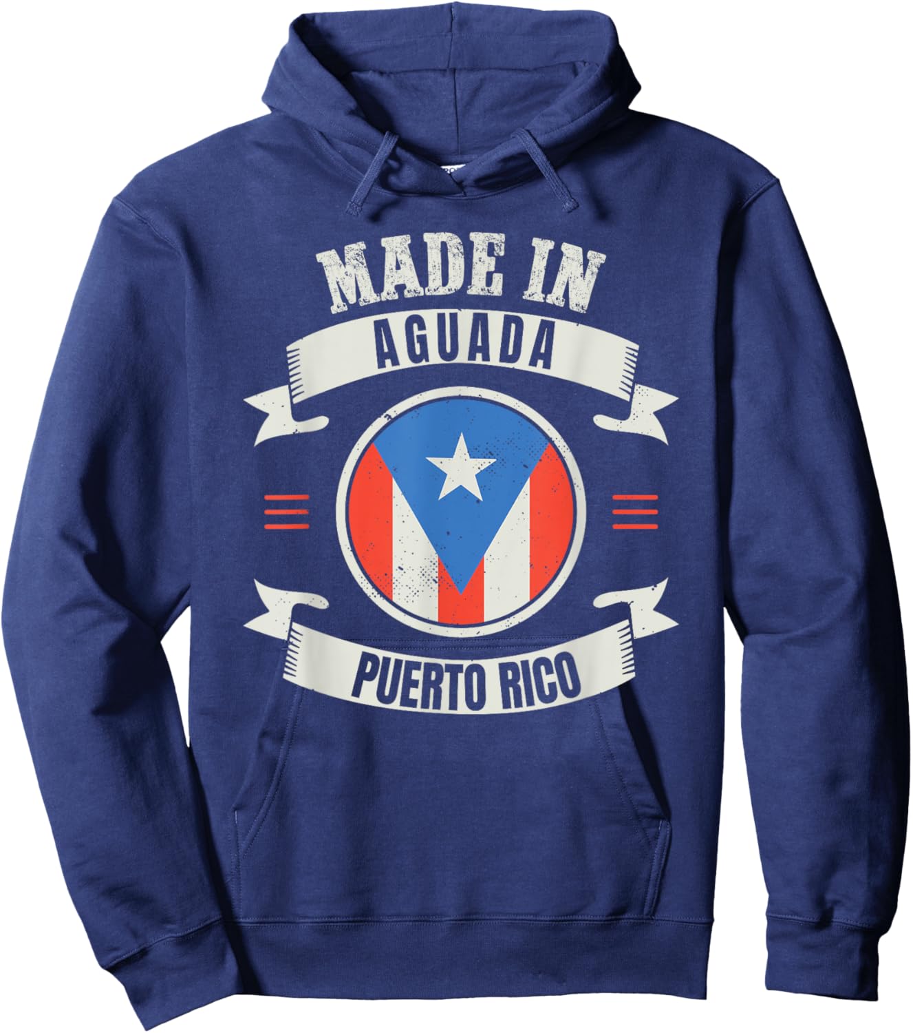 Boricua Aguadeño Puerto Rico Gift - Made In Aguada Hoodie - Hoodie | Navy