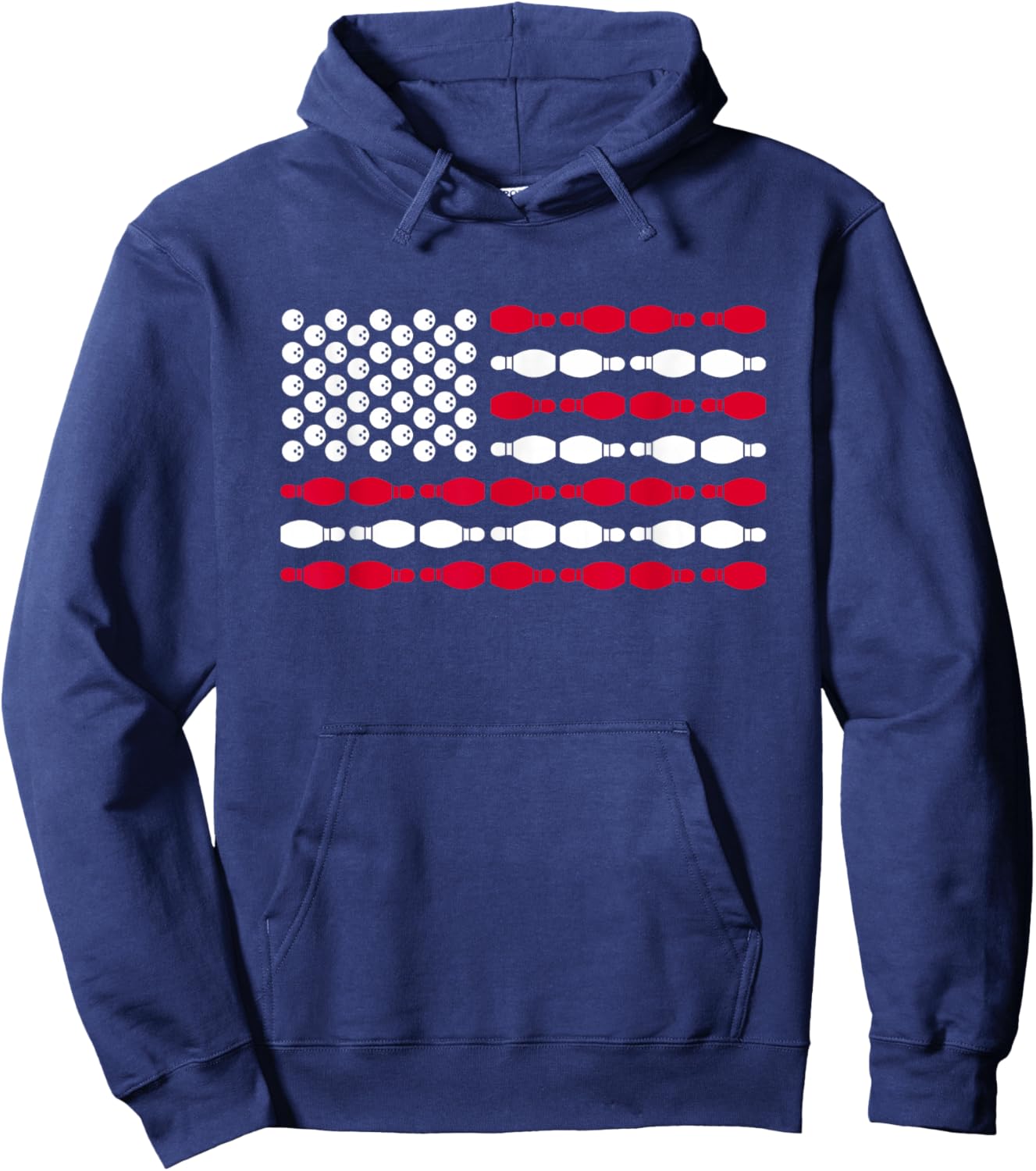 Patriotic Bowling Hoodie - Hoodie | Navy