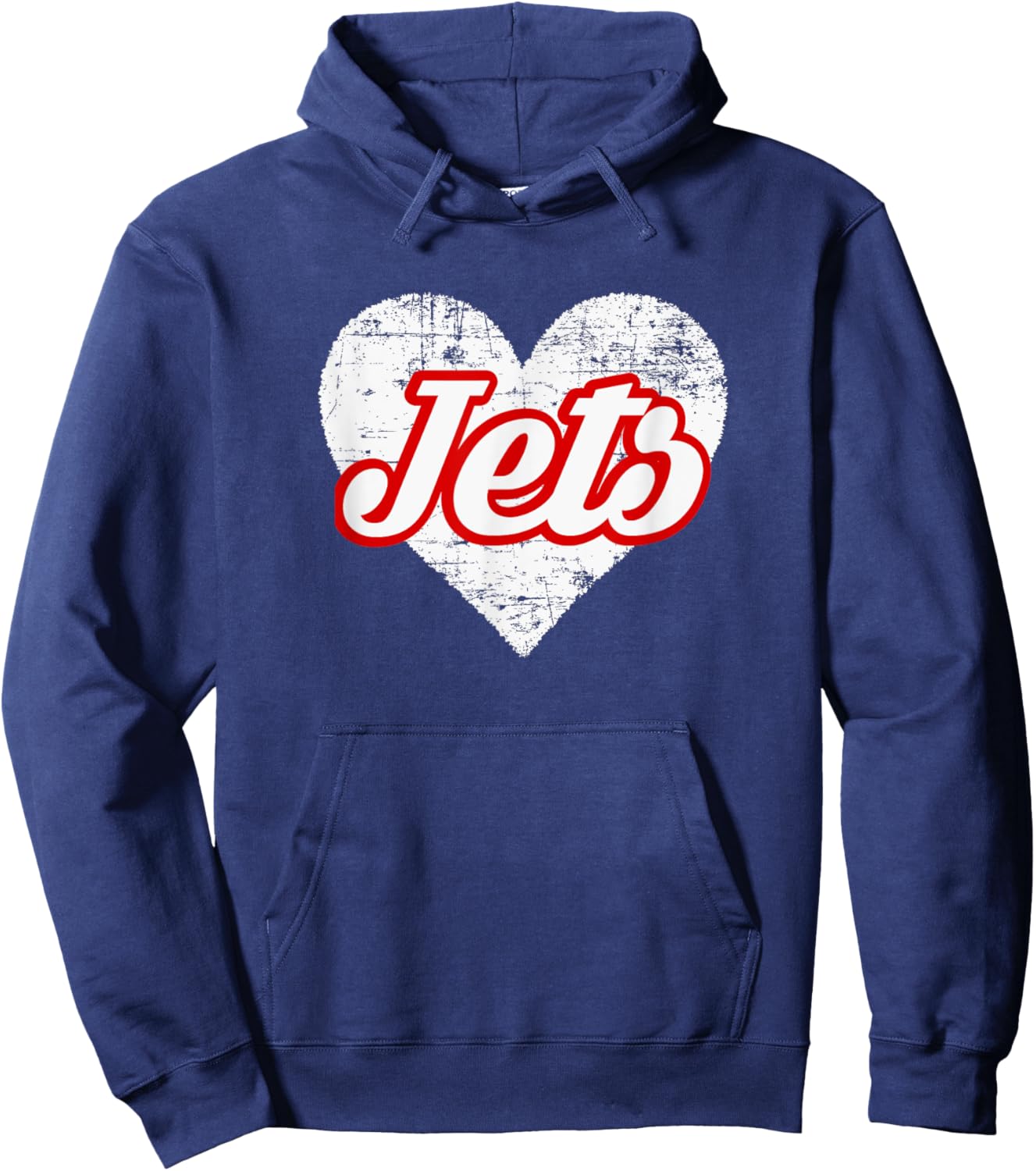 Adams Central Jets Over Heart Hoodie - Hoodie | Navy