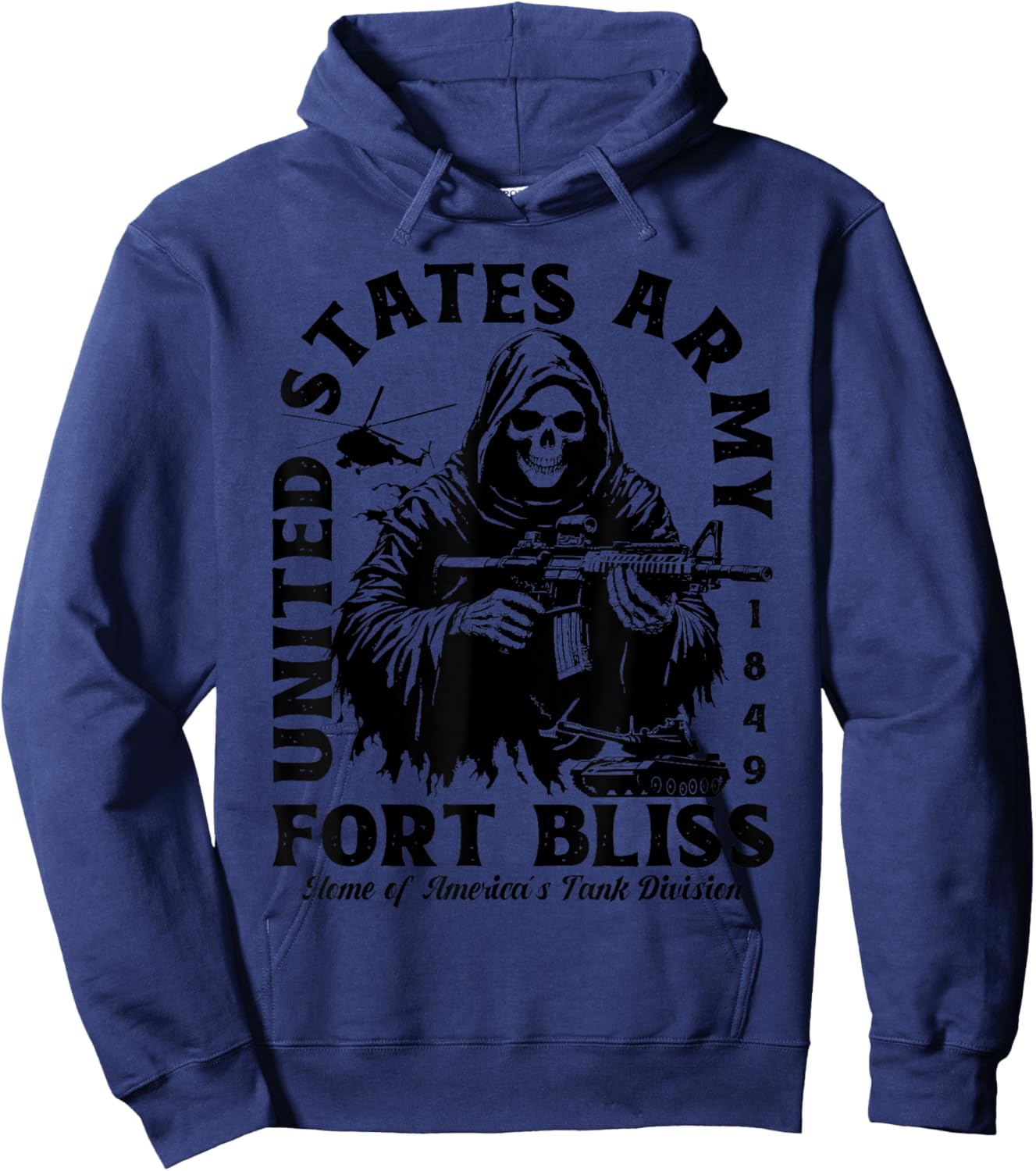 Fort Bliss US Military Base Texas TX Ft Bliss Veteran Gifts Hoodie - Hoodie | Navy