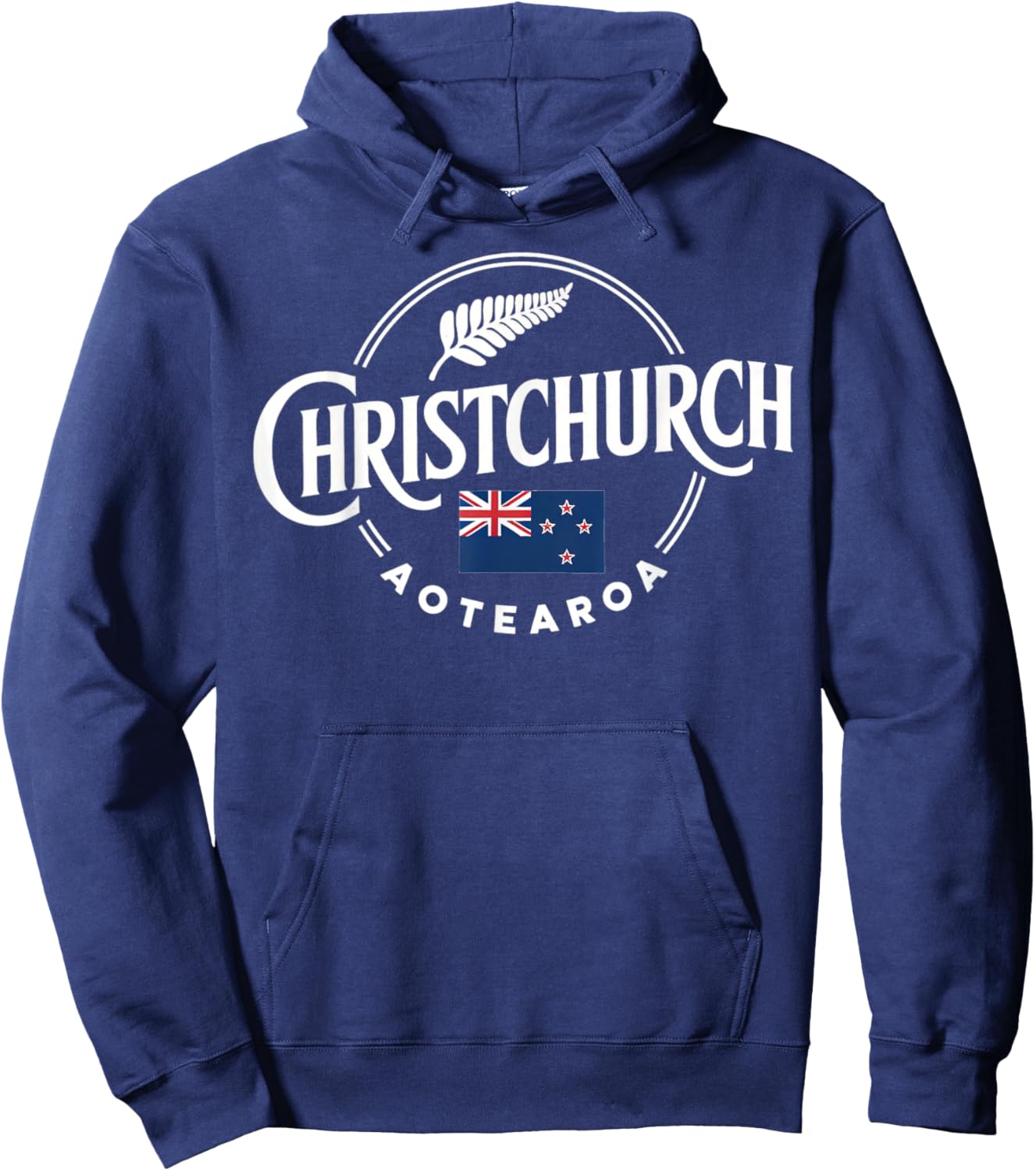 Christchurch Aotearoa City New Zealand Flag Hoodie - Hoodie | Navy