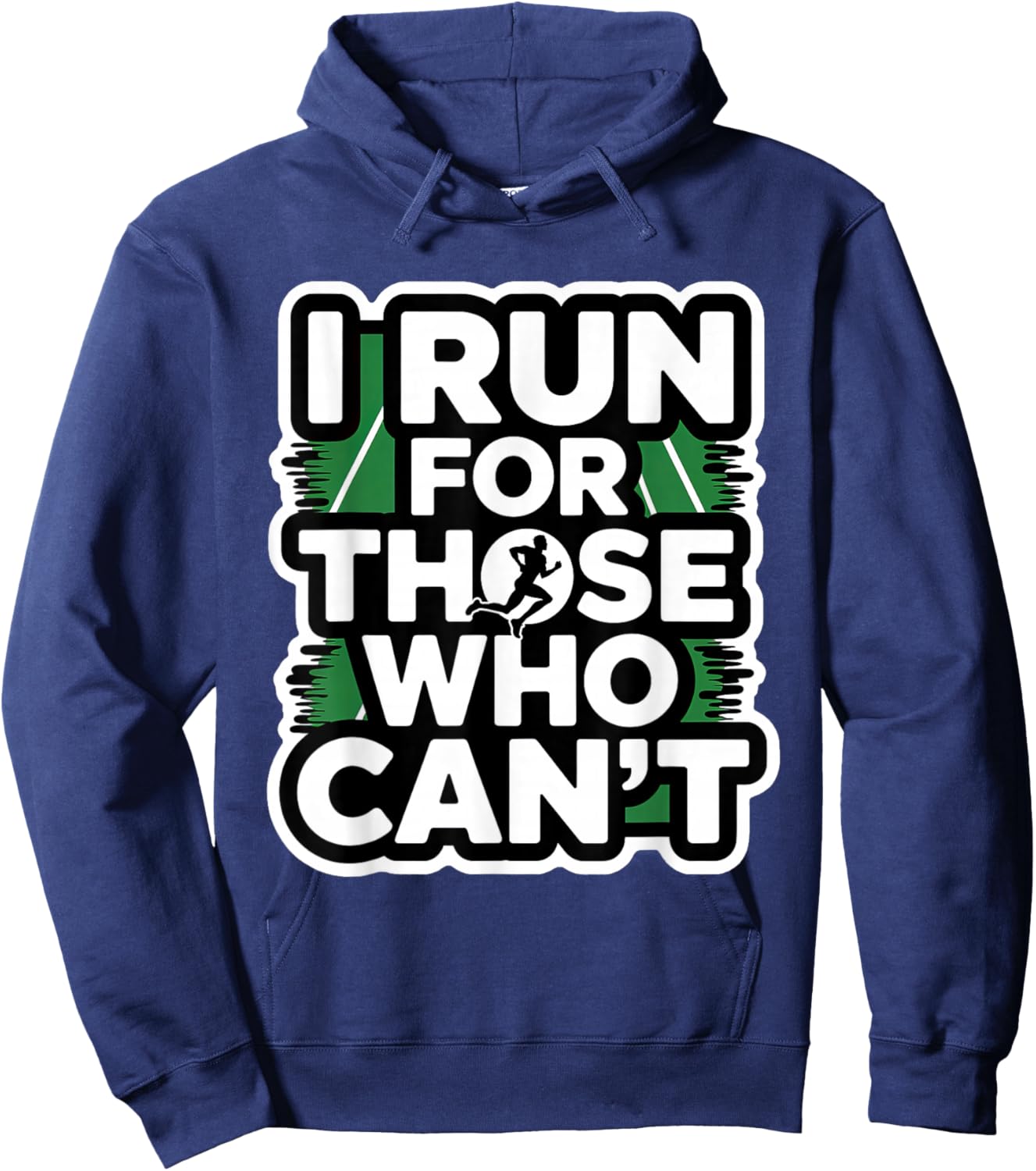 I Run for Those Who Can't, Marathon Runners Endorphins Hoodie - Hoodie | Navy
