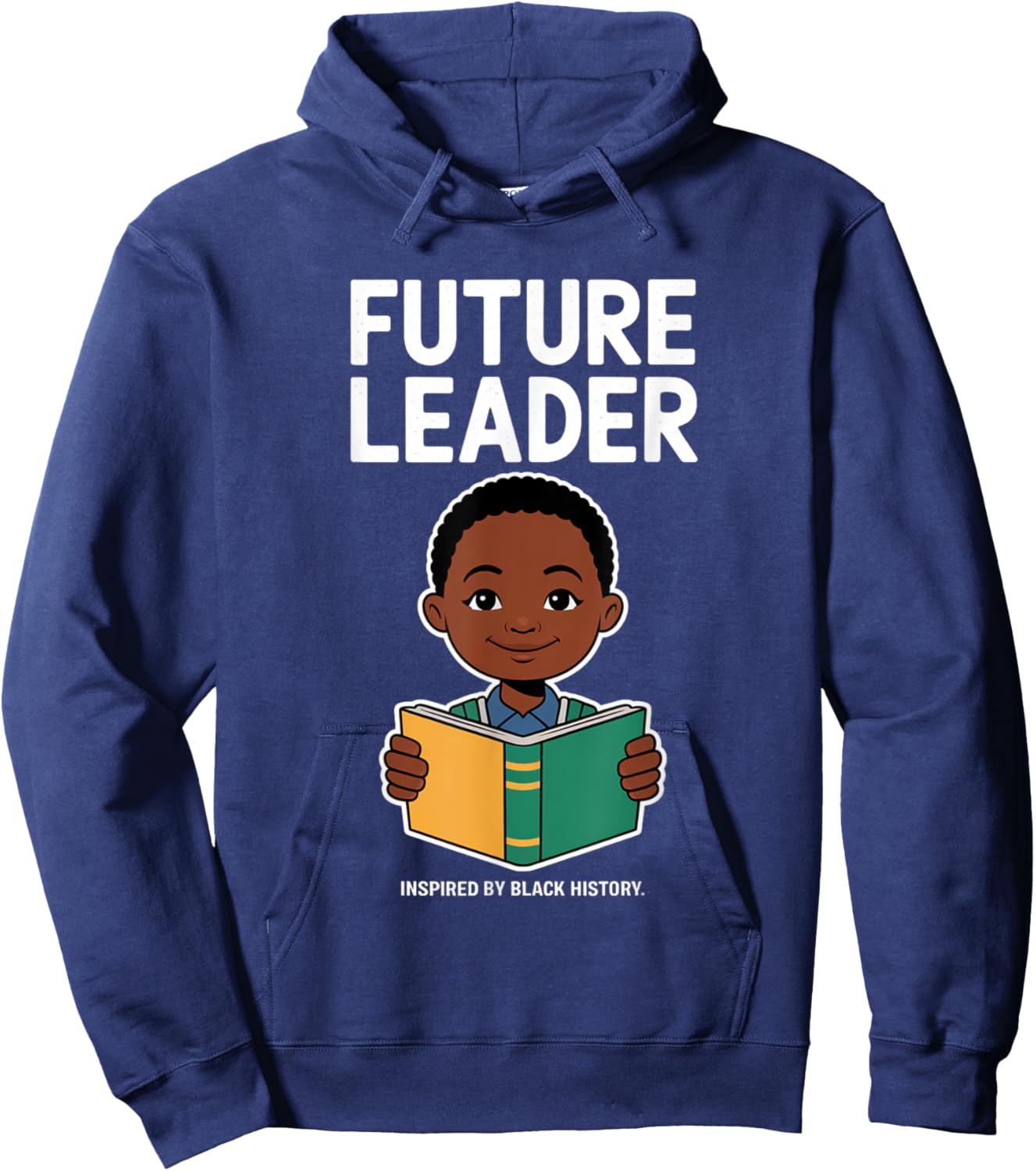 Future Leaders Inspired By Black History Empowering Children Hoodie - Hoodie | Navy