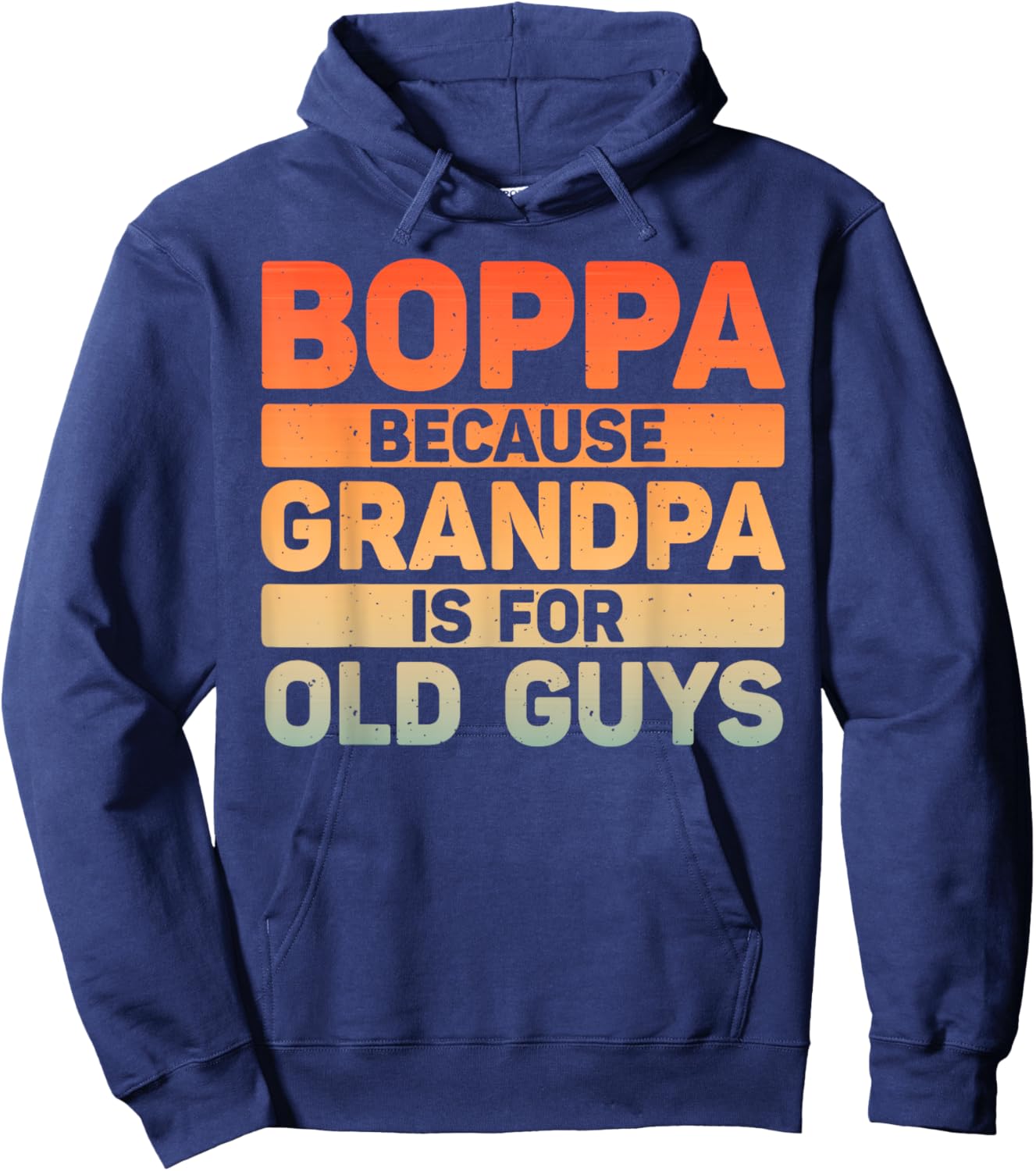 Boppa Design For Grandpa From Grandkids Father's Day Boppa Hoodie - Hoodie | Navy