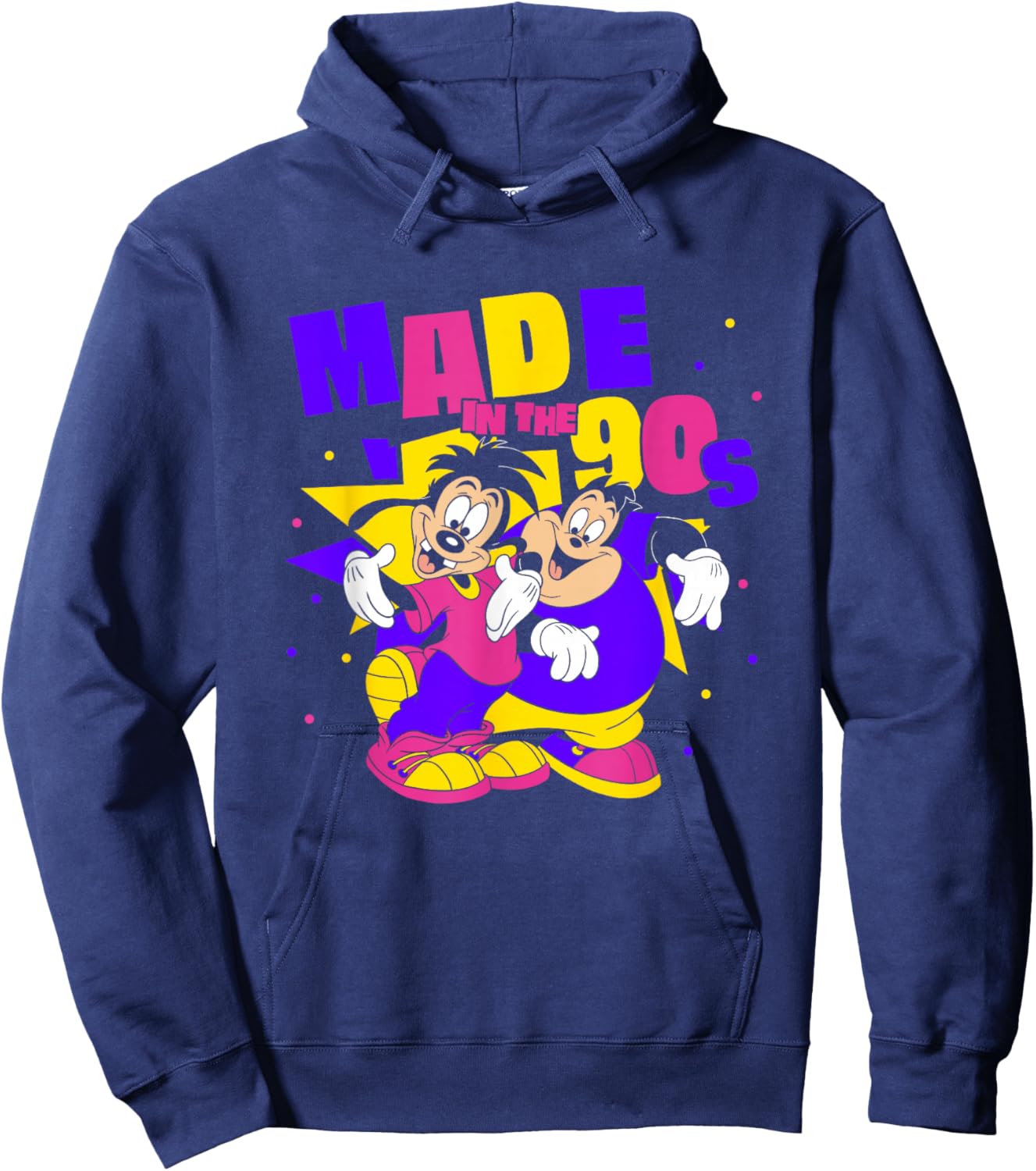 Disney A Goofy Movie Max P.J Made In The 90's Retro Logo Hoodie - Hoodie | Navy