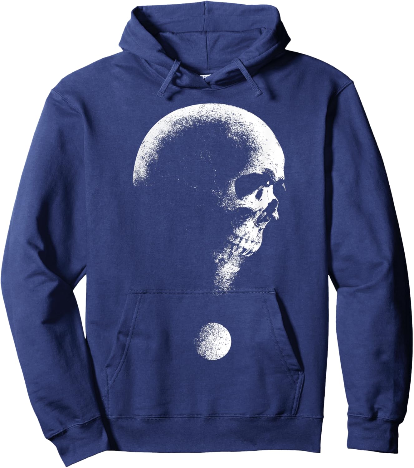 Skull Question Mark Horror Halloween Costume Trick Or Treat Hoodie - Hoodie | Navy