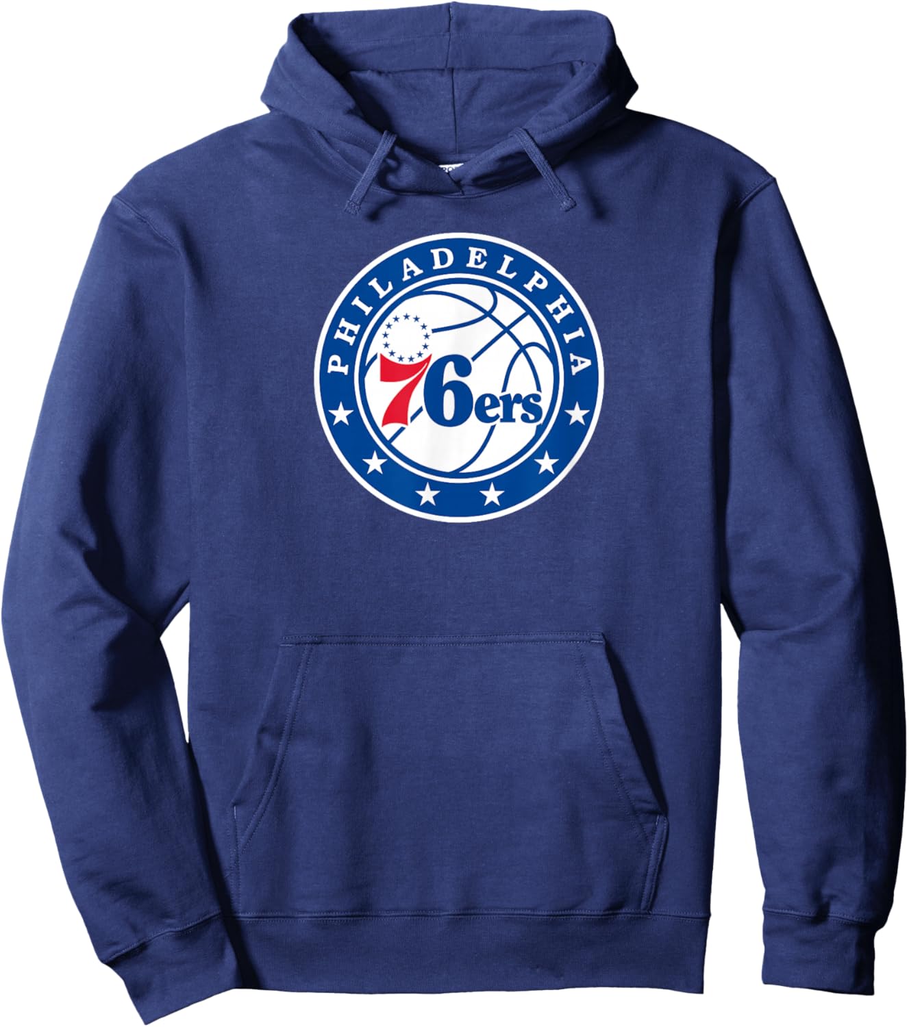 PHILADELPHIA 76 NBA Philadelphia 76ers -Adults & -Kids Classic Fit Black Short Sleeve Hoodie - Hoodie | Navy