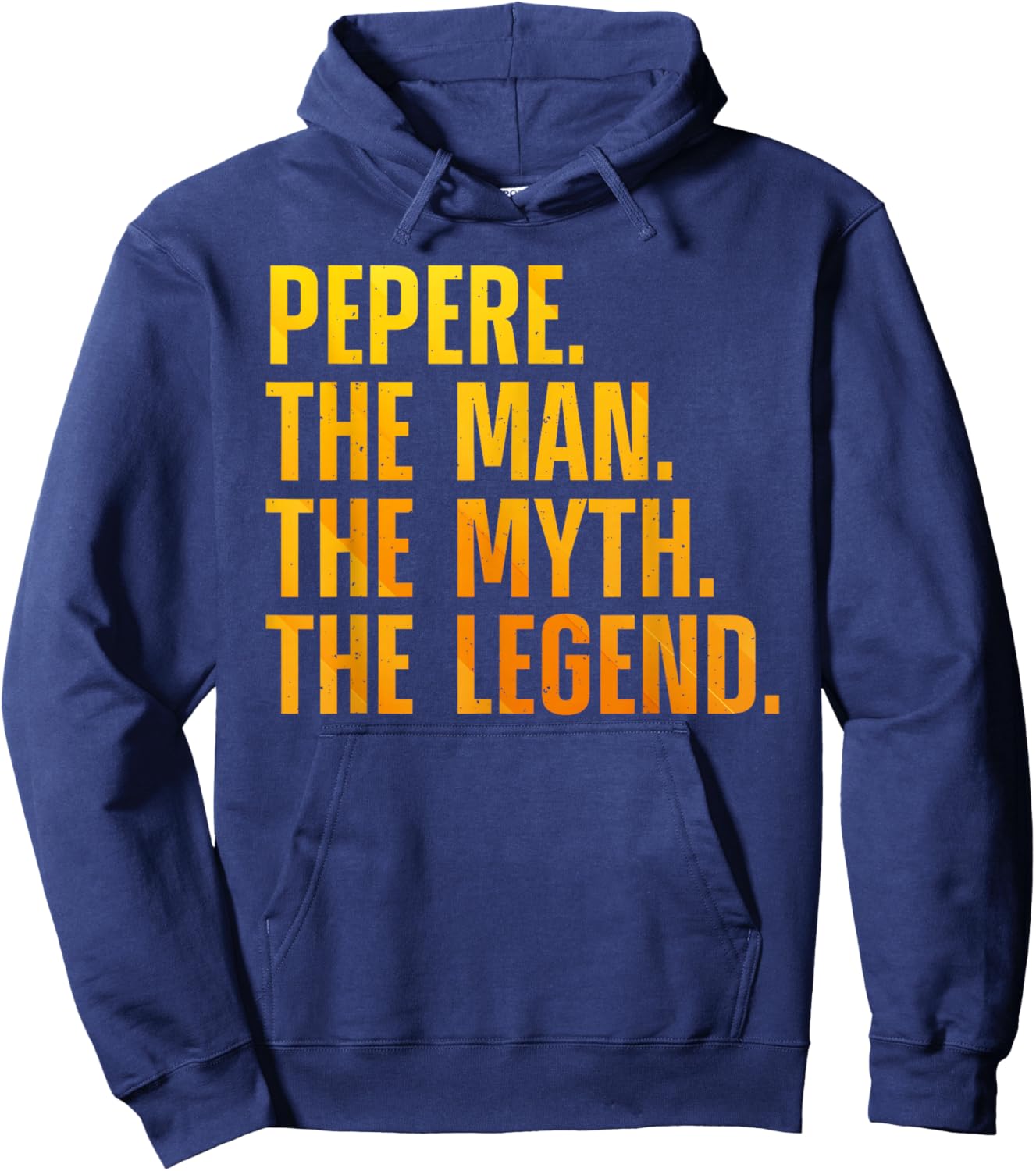 Pepere Design For Grandpa Grandfather From Grandkids Pepere Hoodie - Hoodie | Navy