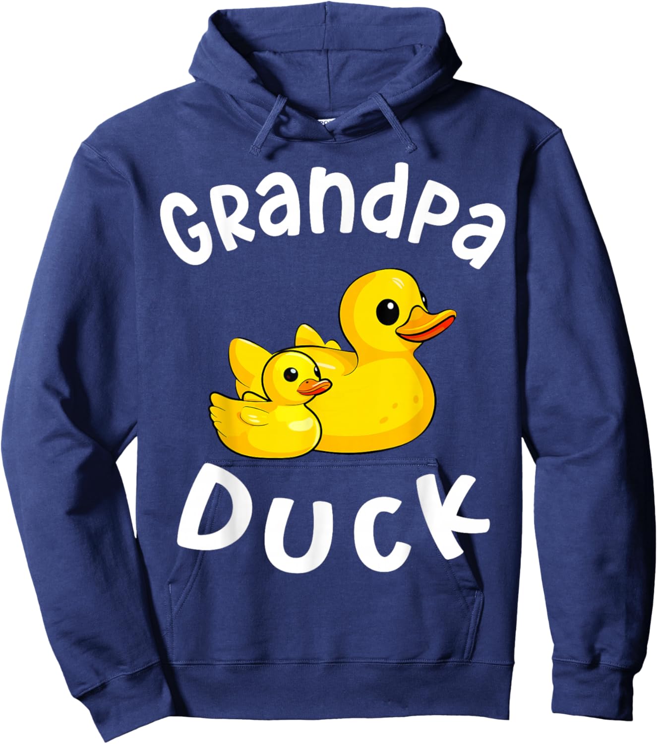 Grandpa Duck Birthday Rubber Duck Kids Family Matching Hoodie - Hoodie | Navy