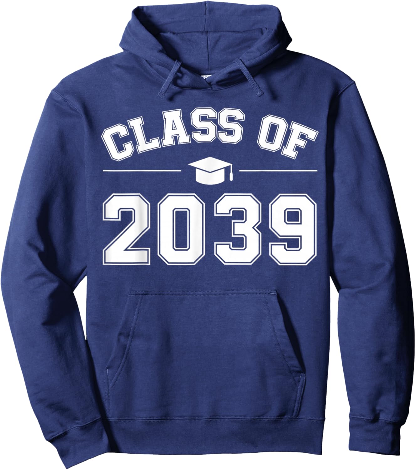 Class of 2039 Grow With Me First Day of School Graduation Hoodie - Hoodie | Navy