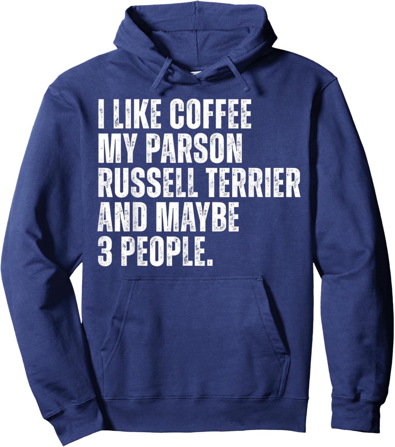 Parson Russell Terrier Dog Owner Coffee Lover Funny Quote Hoodie - Hoodie | Navy