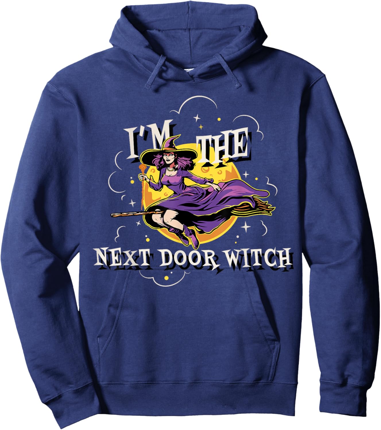 Im The Next Door Witch Halloween Matching Group Costume Hoodie - Hoodie | Navy