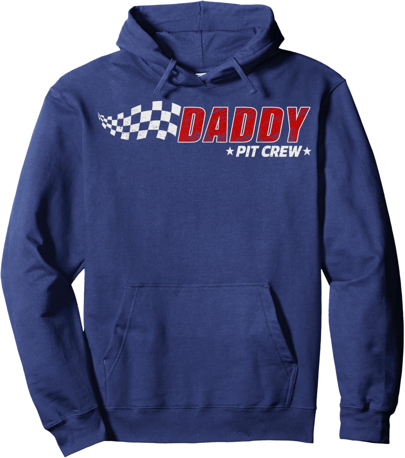 Daddy Pit Crew Race Car Birthday Family Matching Pit Crew Hoodie - Hoodie | Navy