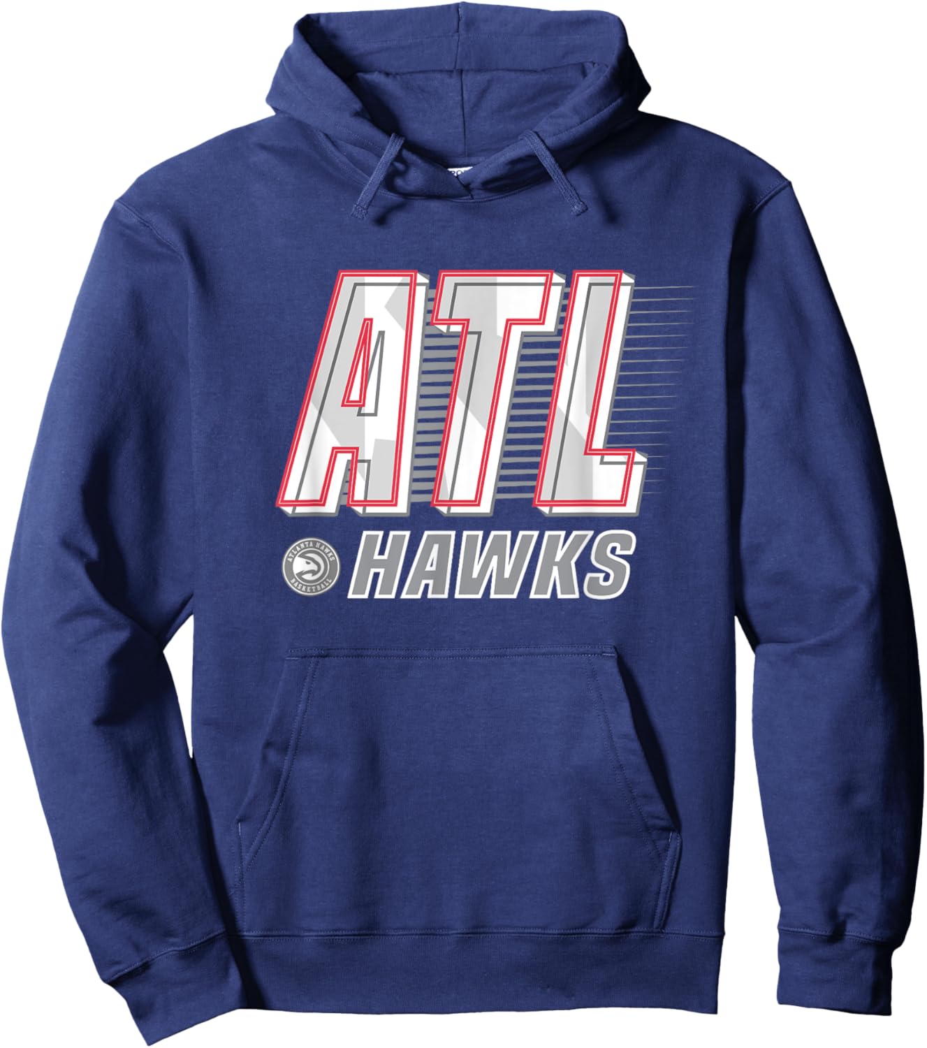 NBA Atlanta Hawks Type Stack Logo Hoodie - Hoodie | Navy