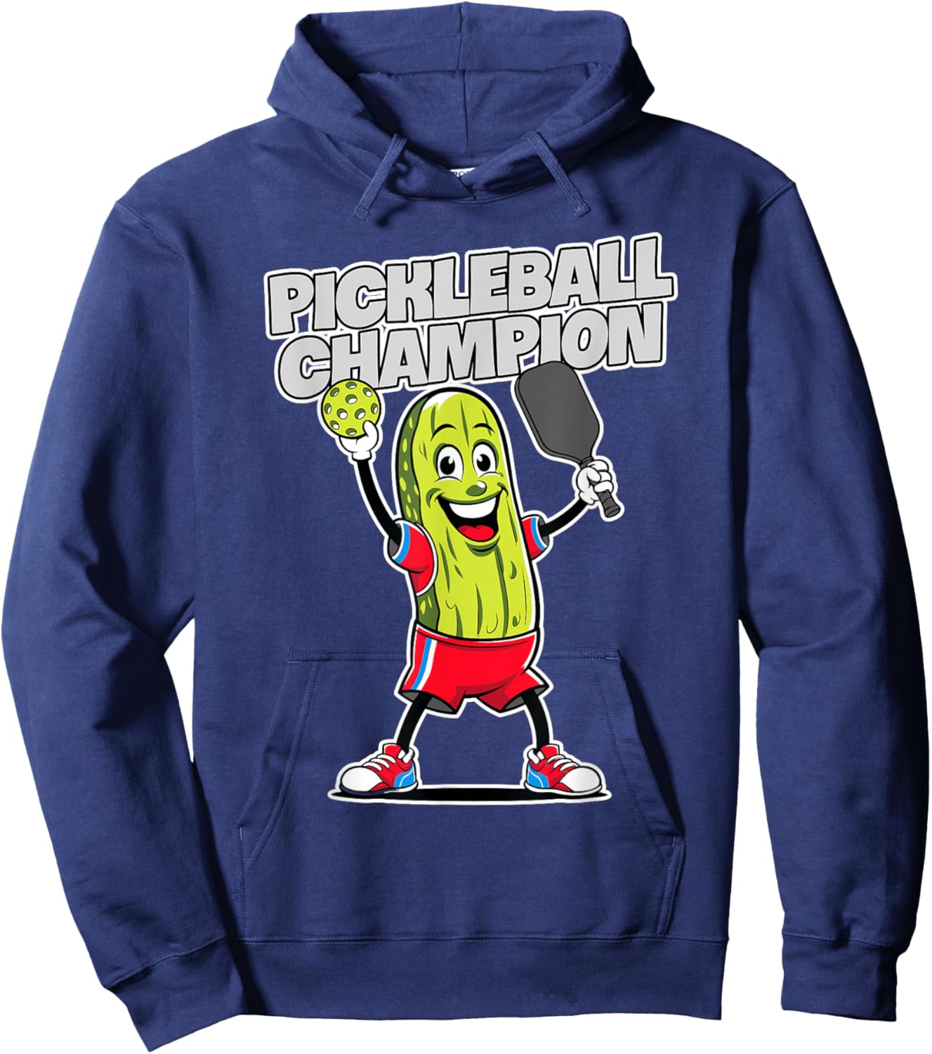 Pickleball Champion Funny Sport Racket Tournament Pickleball Hoodie - Hoodie | Navy