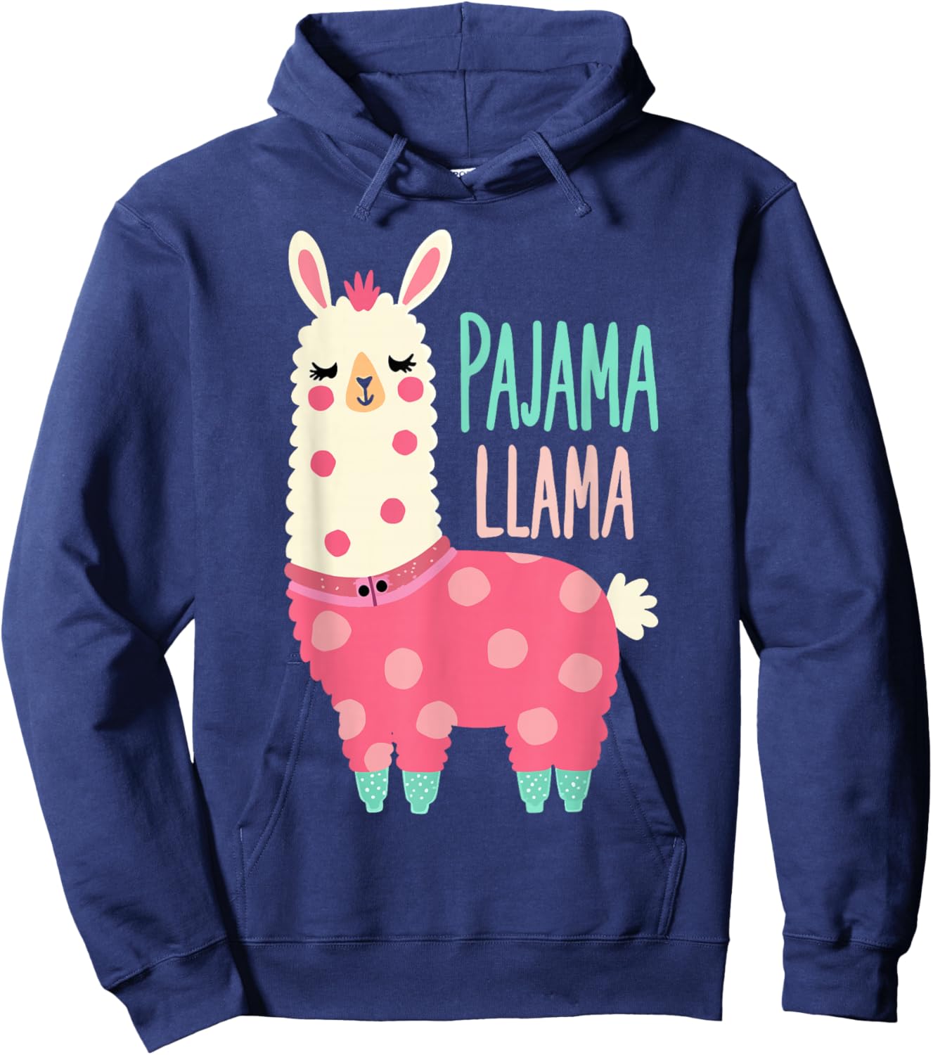 LLama Design Lama pajama Hoodie - Hoodie | Navy