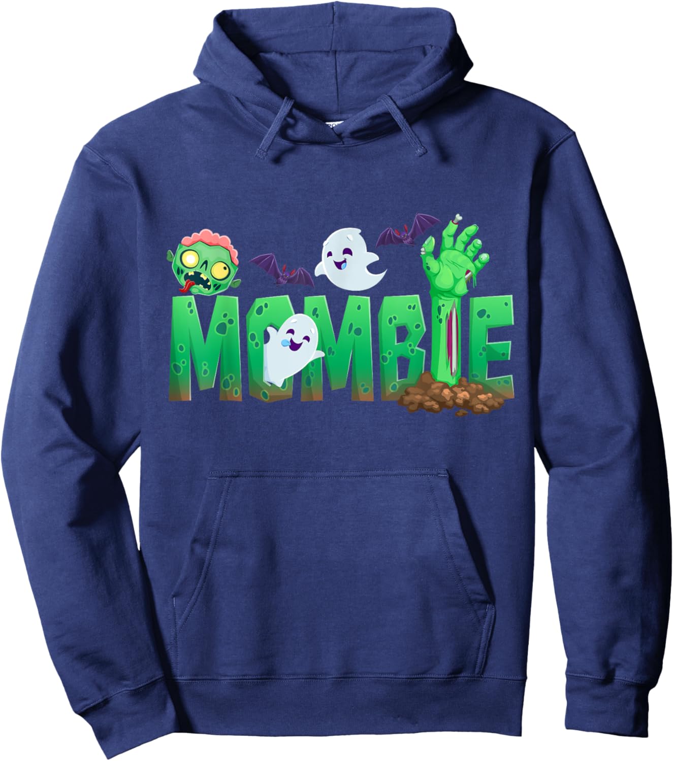 Zombie Mom Funny Halloween Costume Graveyard Hoodie - Hoodie | Navy