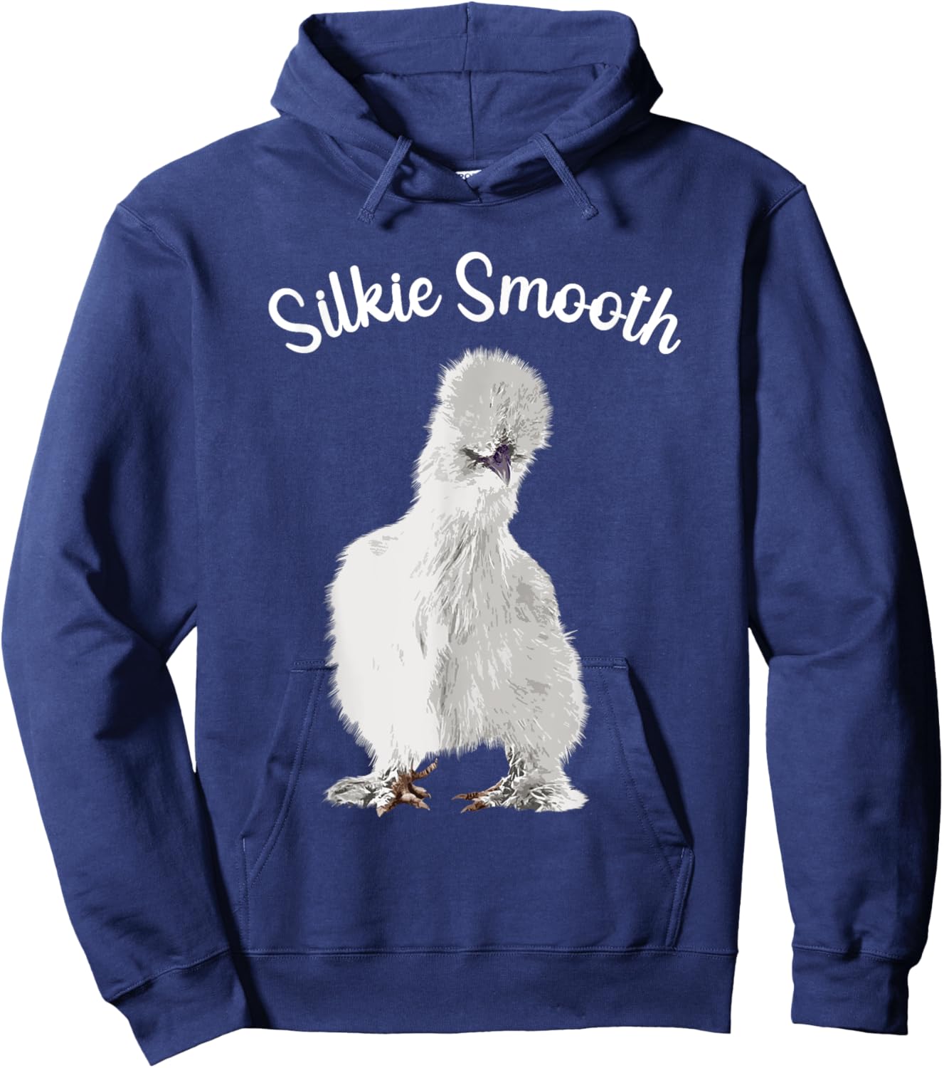 Cute Silkie Chicken Design Women Kids Silkie Chicken Hoodie - Hoodie | Navy