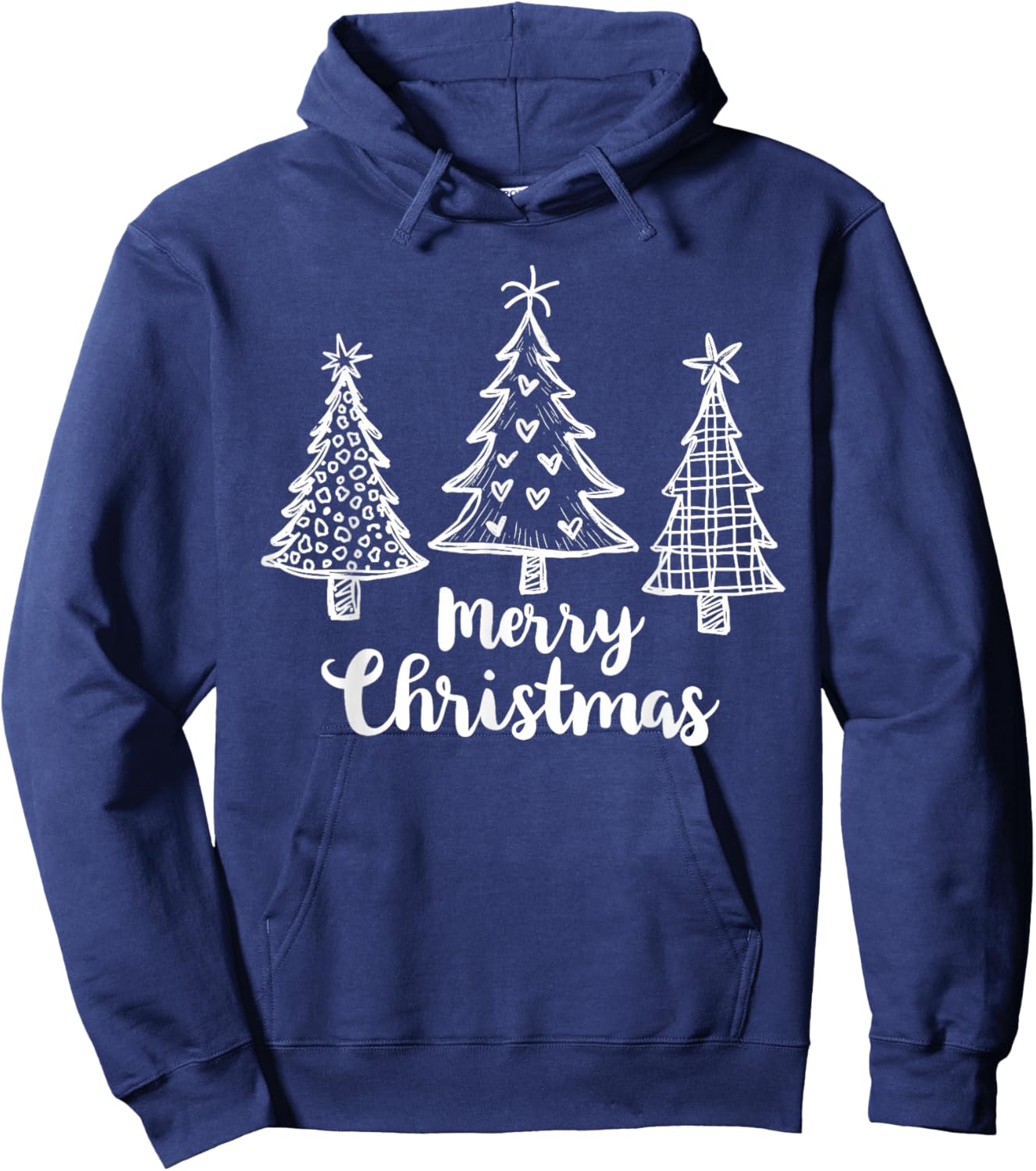 Merry Christmas Buffalo 2024 Santa Hat Edition Hoodie - Hoodie | Navy