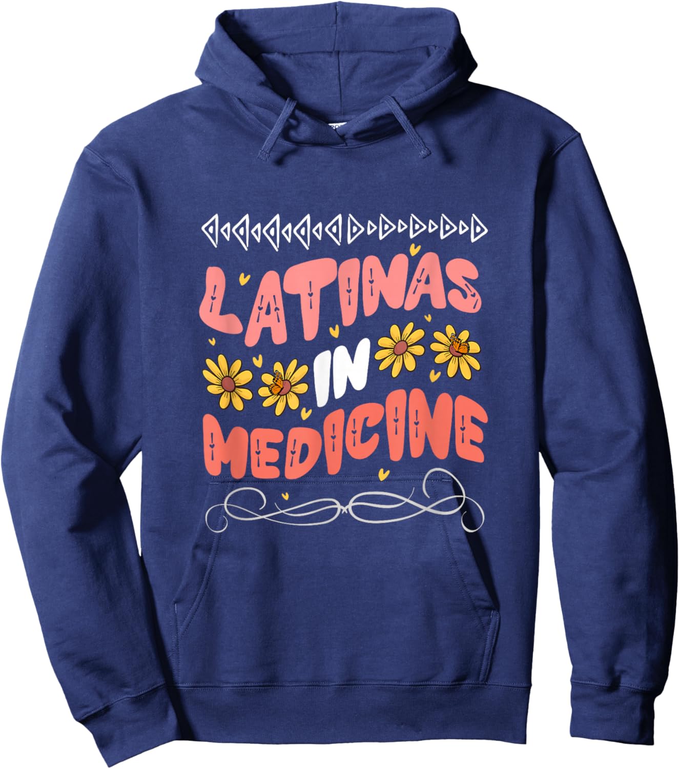Latinas In Medicine Doctor Pride Hoodie - Hoodie | Navy