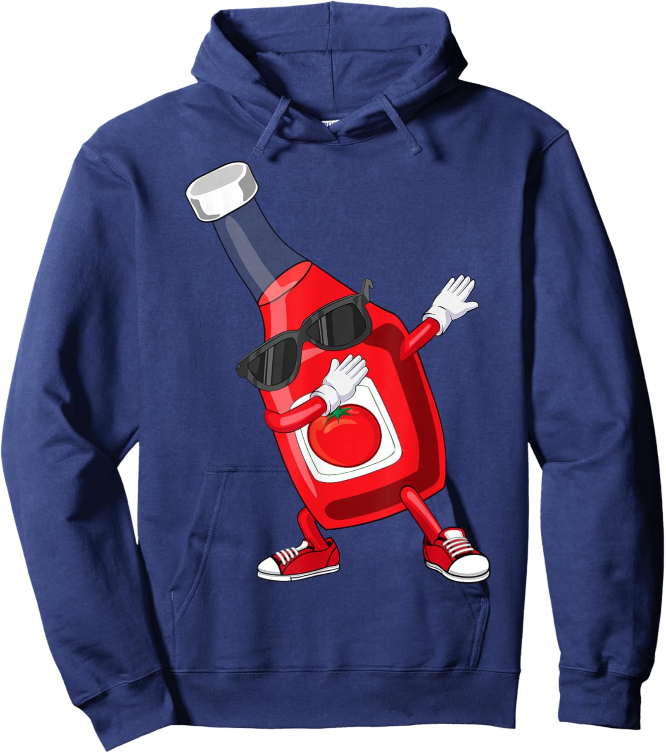 Dabbing Ketchup Art For Kid Boy Girl Men Women Ketchup Lover Hoodie - Hoodie | Navy