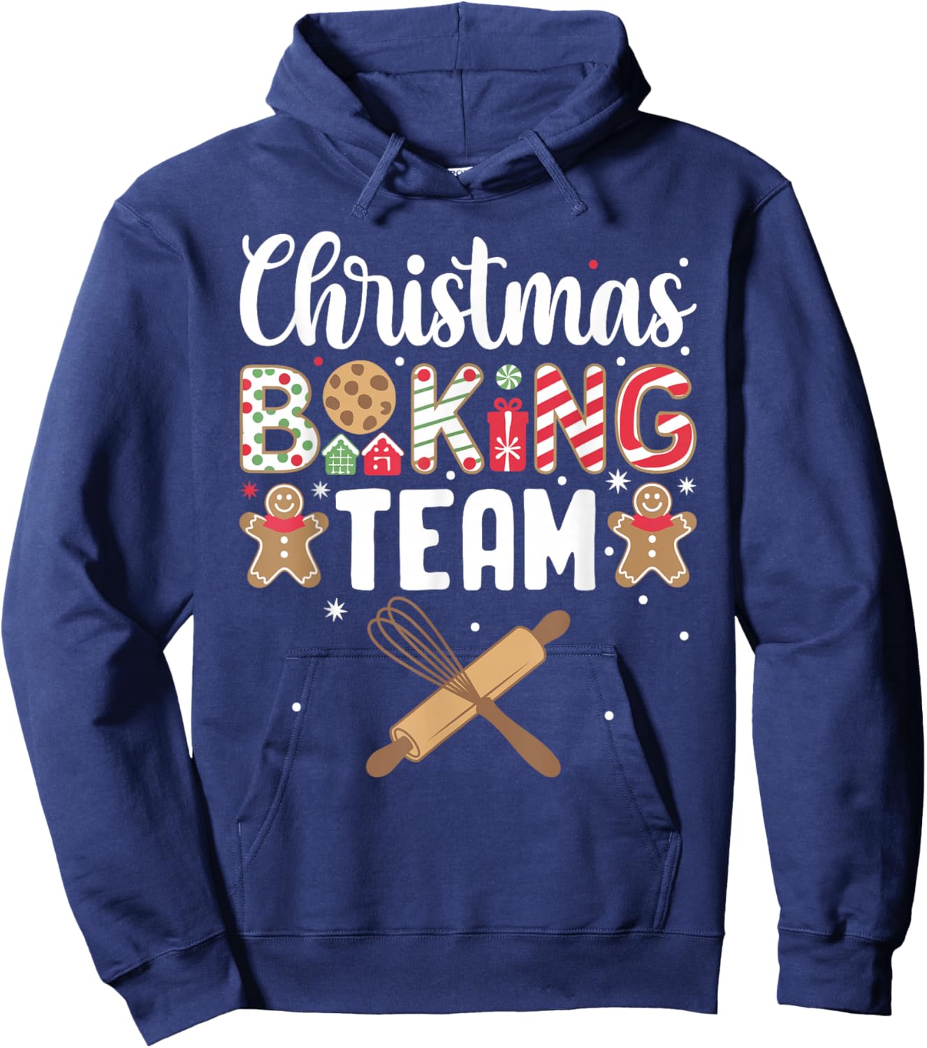 Funny Christmas Baking Team Baking Christmas Cookie Hoodie - Hoodie | Navy