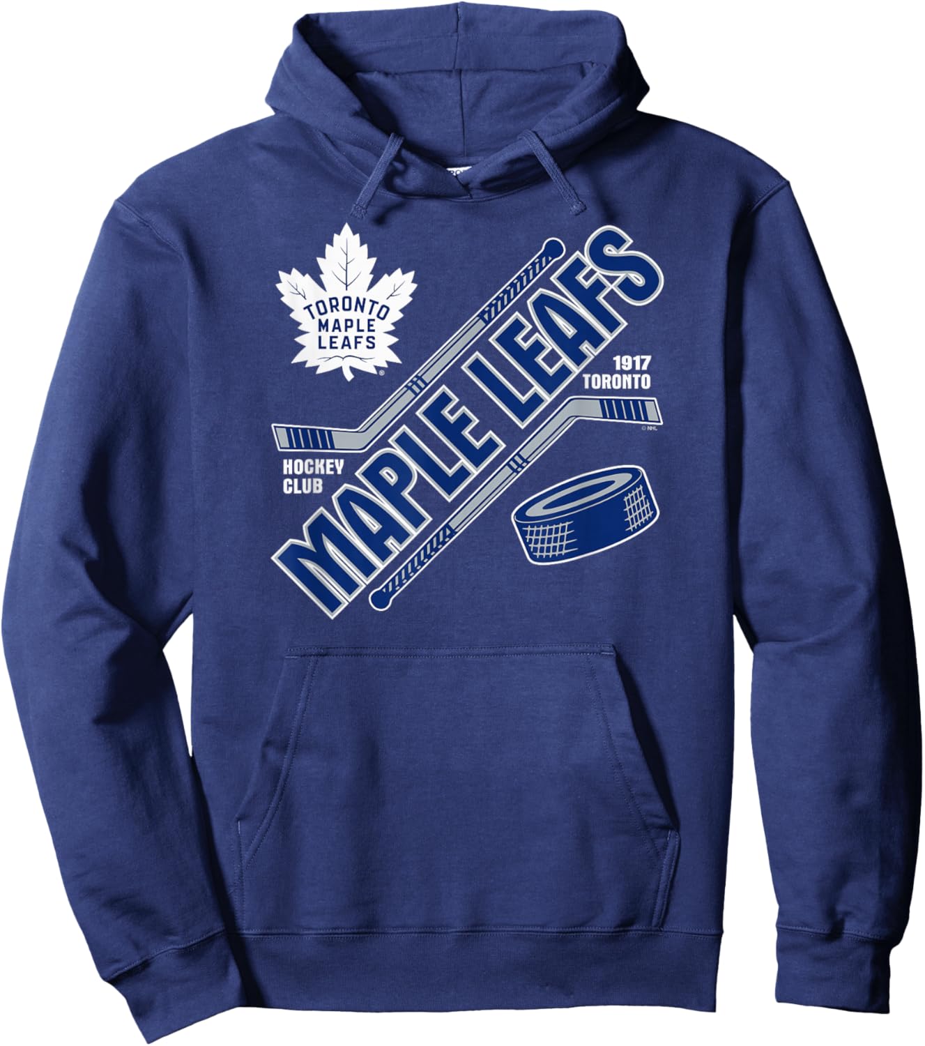 Toronto Maple Leafs Force Black Officially Licensed Hoodie - Hoodie | Navy