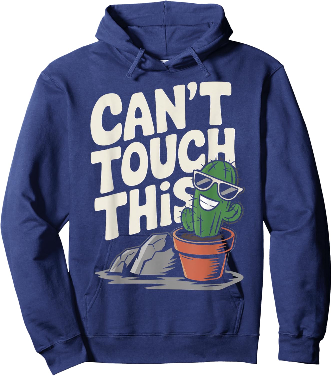 Can't Touch This Cool Cactus Hoodie - Hoodie | Navy