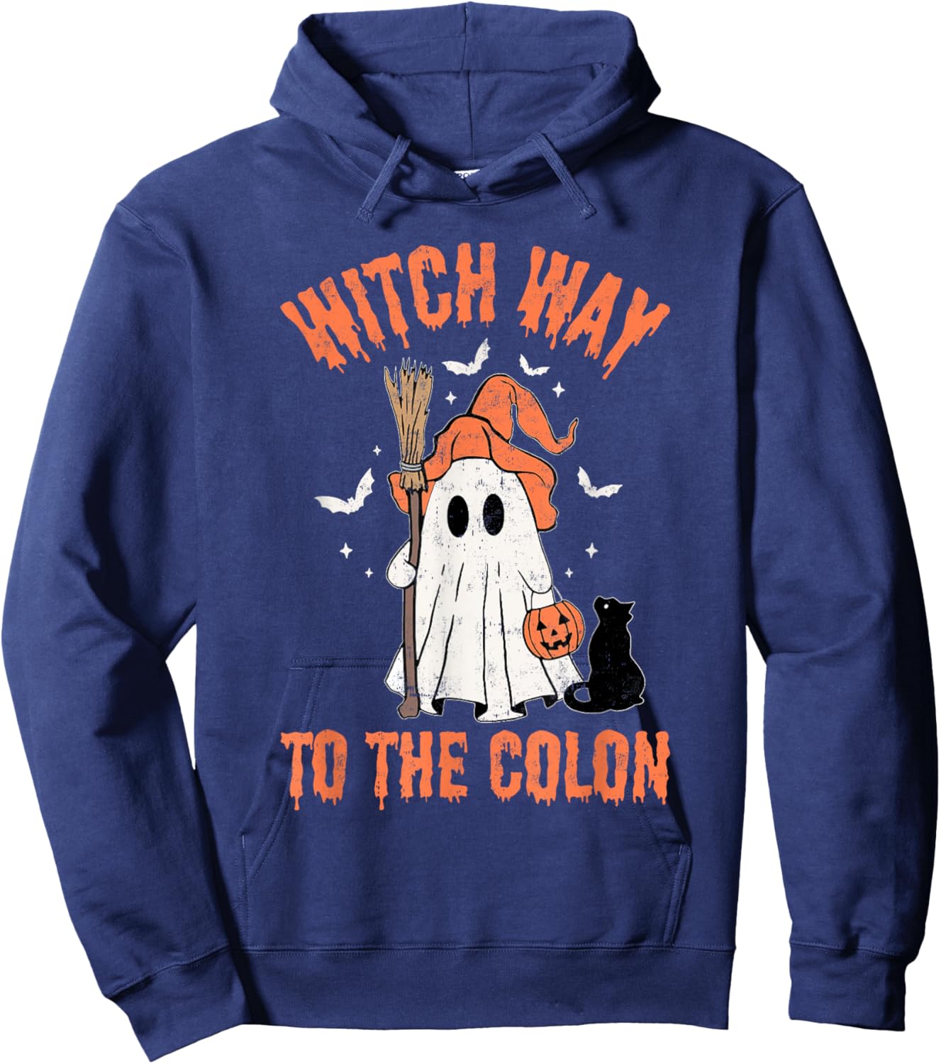 Endo Nurse Halloween Gastrointestinal Nurse Spooky GI T Cute Hoodie - Hoodie | Navy