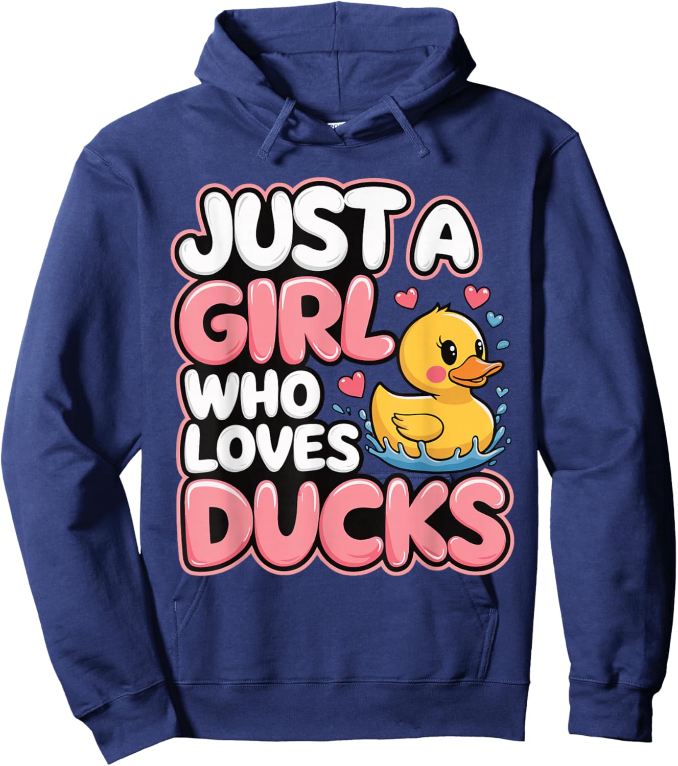 Just a girl who loves Ducks Girl Hoodie - Hoodie | Navy