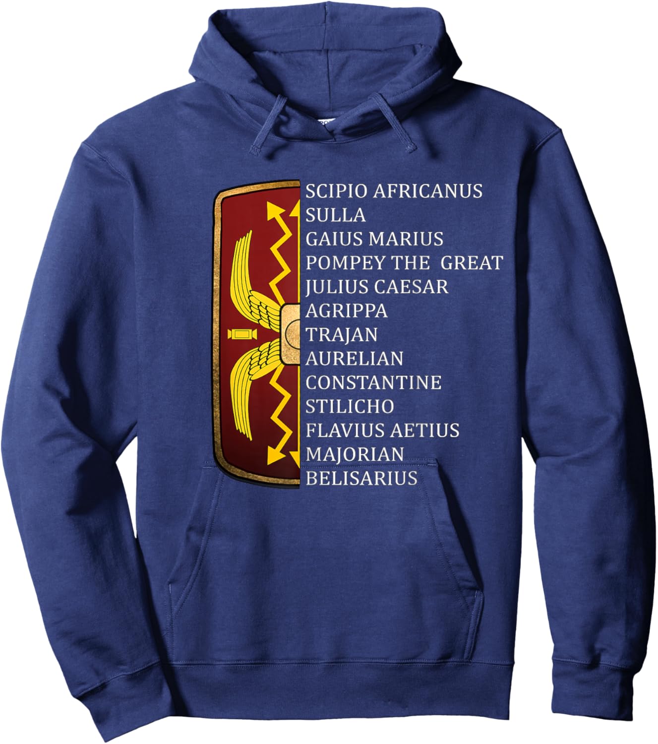 Ancient Roman Generals Legions of Rome Hoodie - Hoodie | Navy